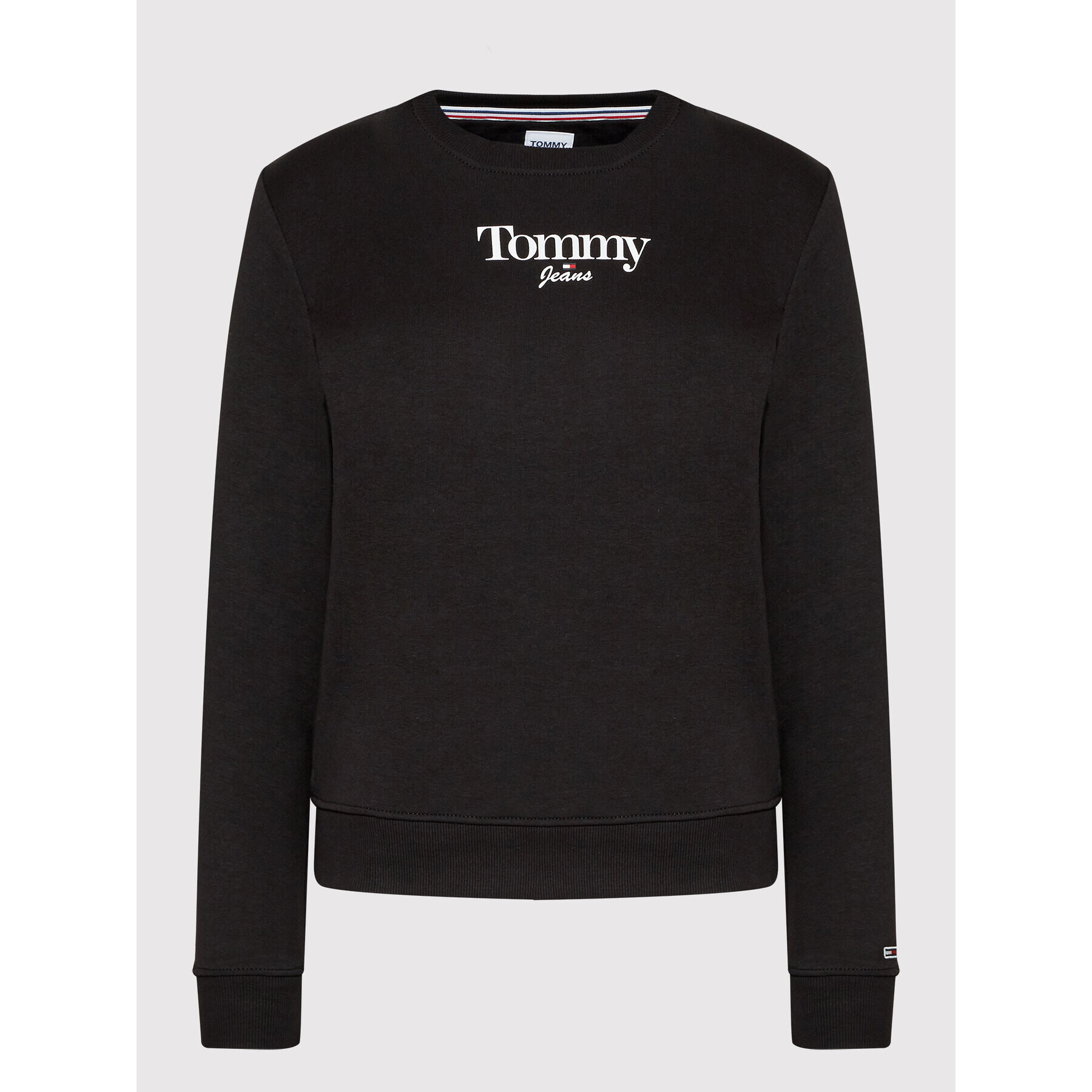 Tommy Jeans Mikina Essential Logo DW0DW13574 Černá Regular Fit - Pepit.cz