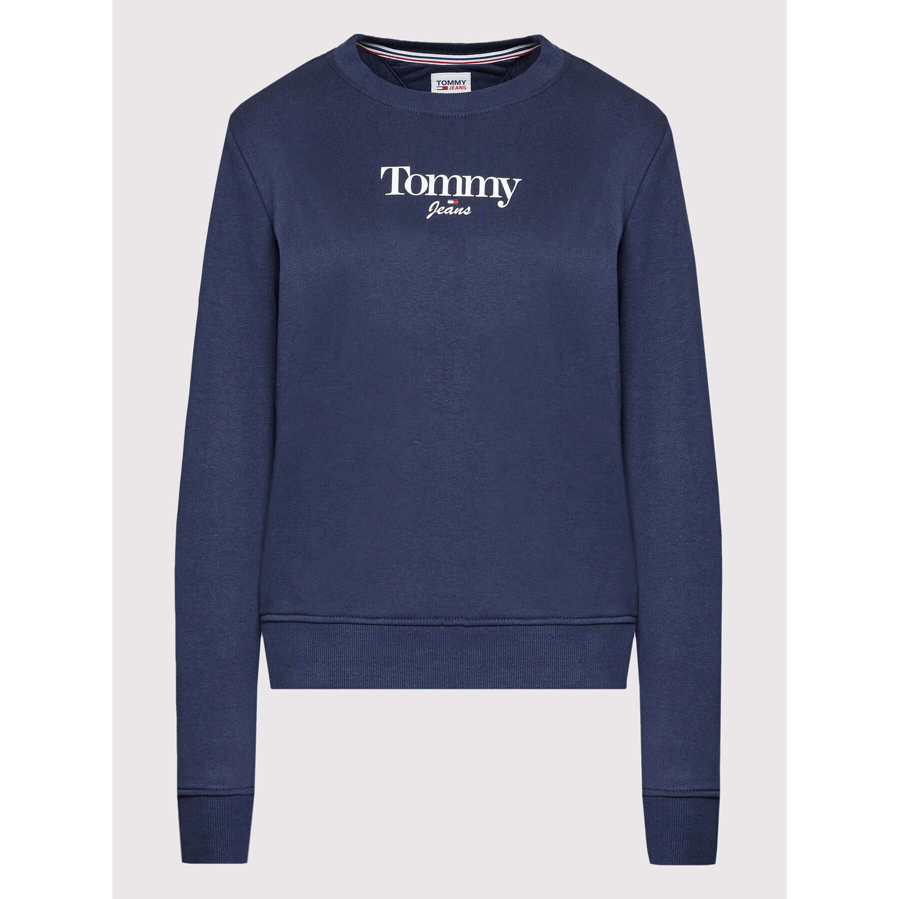 Tommy Jeans Mikina Essential Logo DW0DW13574 Tmavomodrá Regular Fit - Pepit.cz