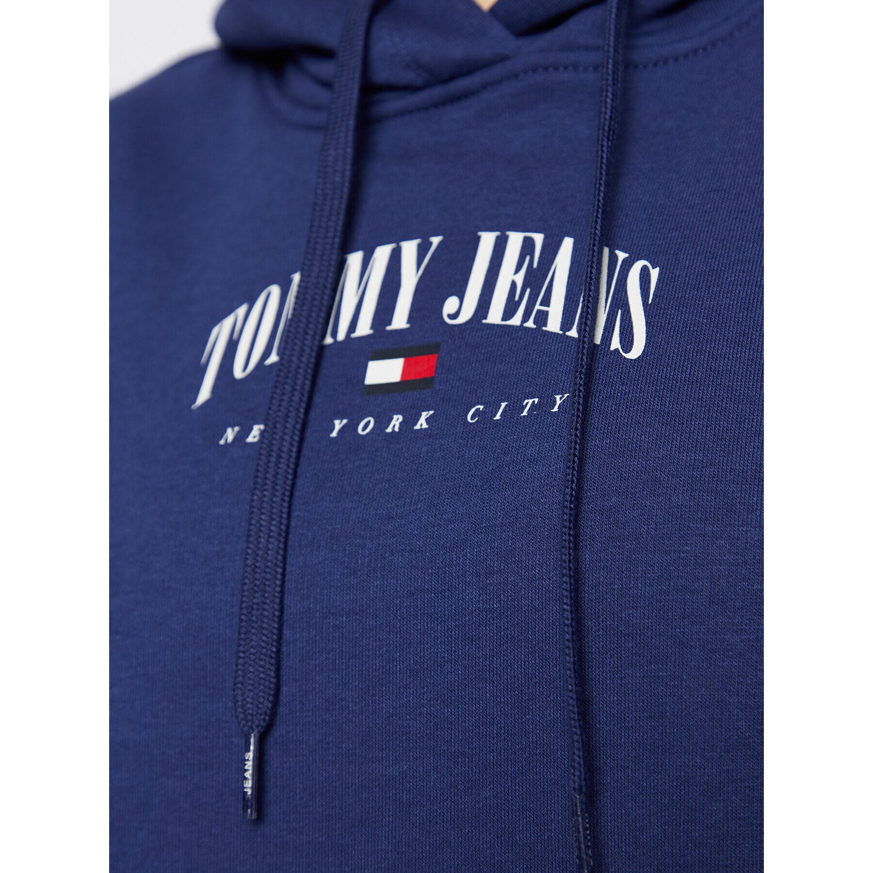 Tommy Jeans Mikina Essential Logo DW0DW14852 Tmavomodrá Relaxed Fit - Pepit.cz