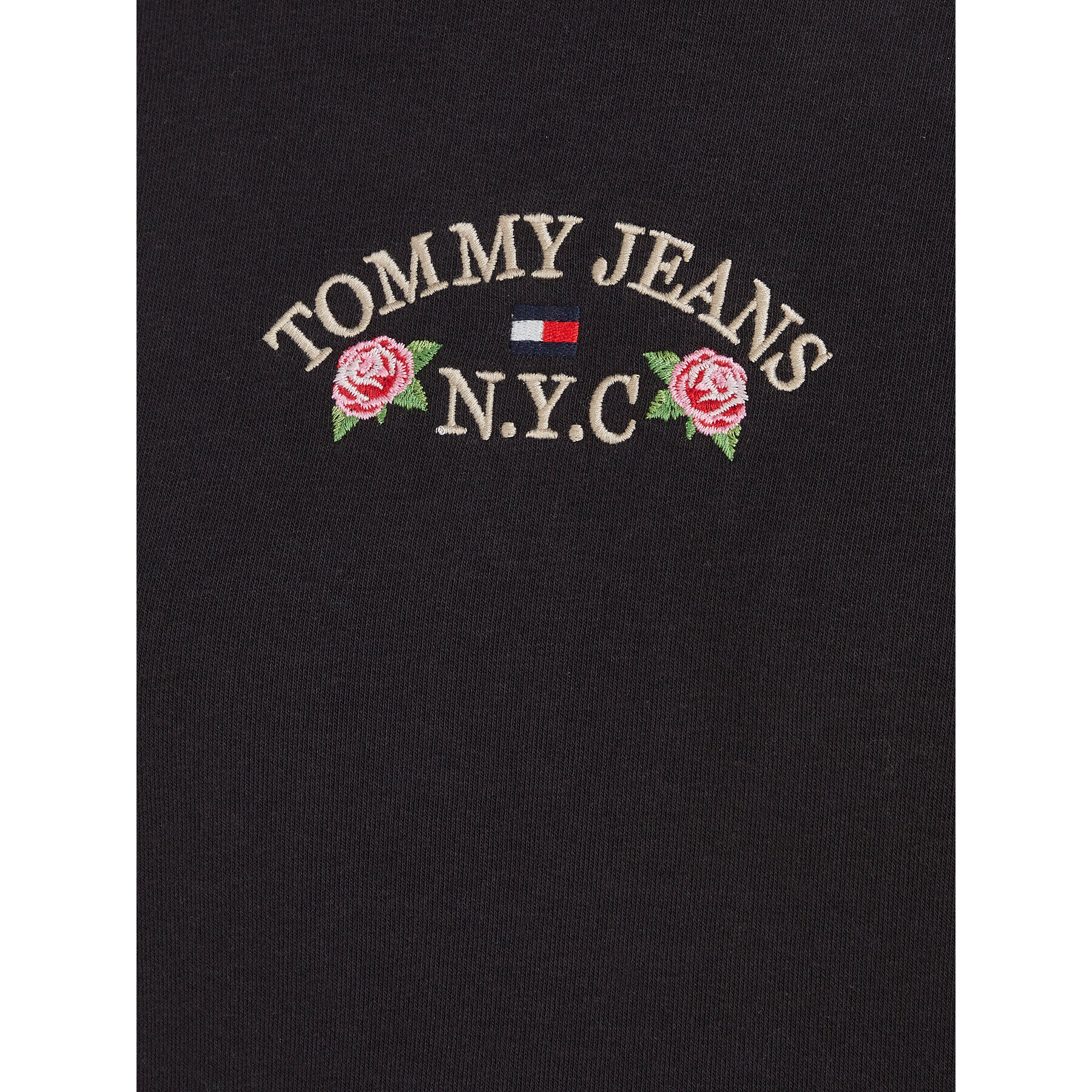 Tommy Jeans Mikina Floral DW0DW16905 Černá Regular Fit - Pepit.cz