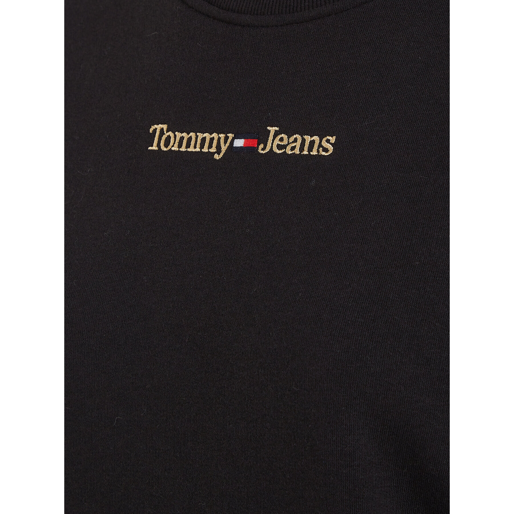 Tommy Jeans Mikina Gold Linear DW0DW16931 Černá Regular Fit - Pepit.cz