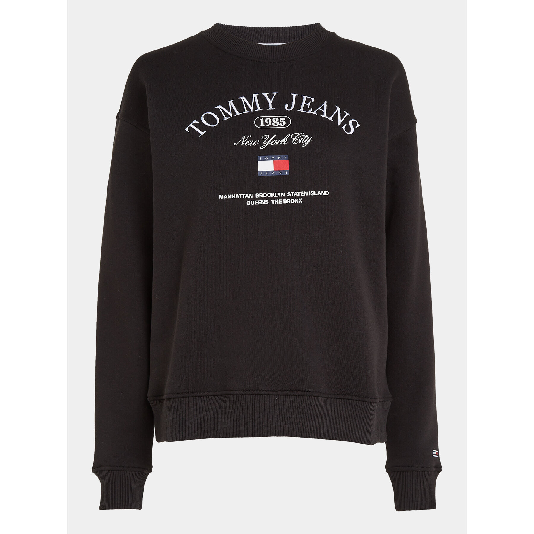 Tommy Jeans Mikina Lux Ath DW0DW16413 Černá Relaxed Fit - Pepit.cz