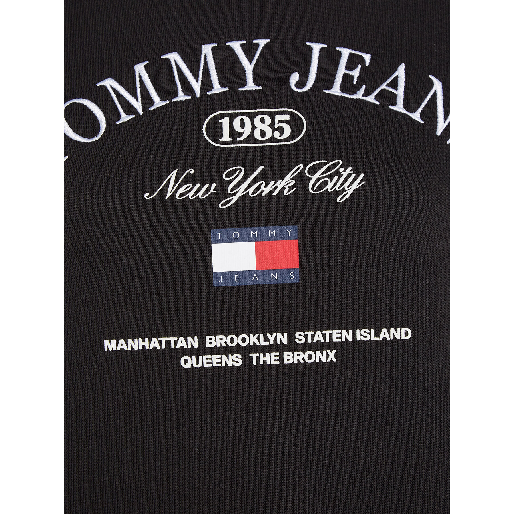 Tommy Jeans Mikina Lux Ath DW0DW16413 Černá Relaxed Fit - Pepit.cz