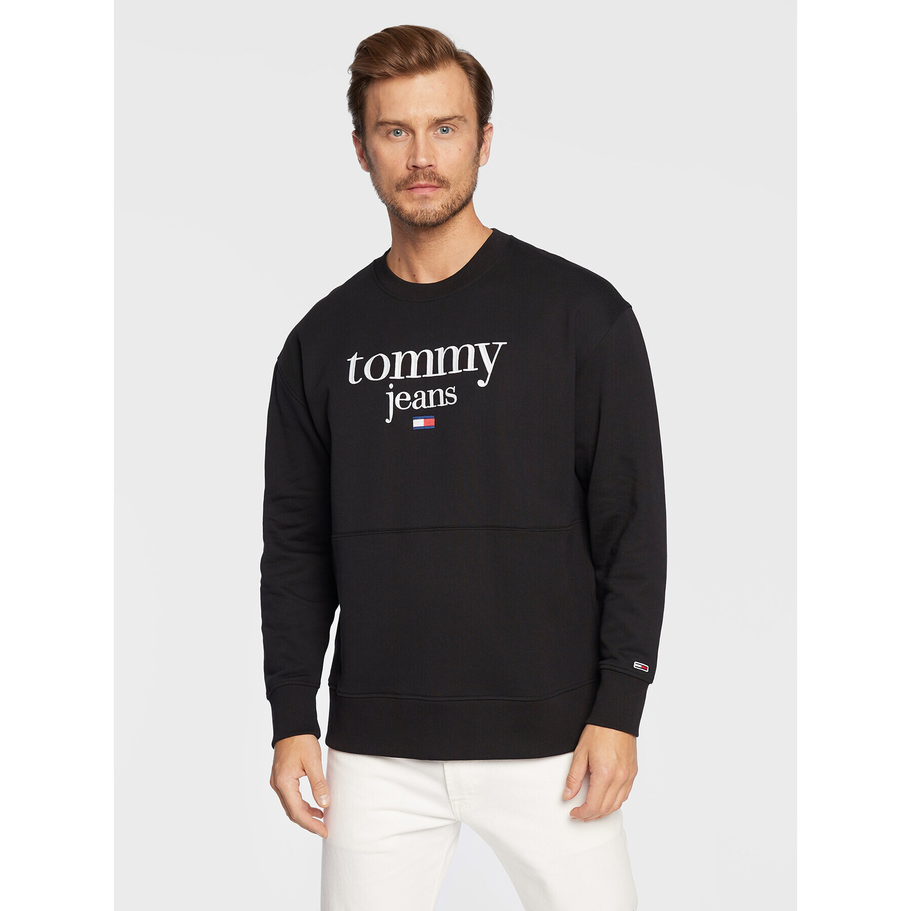 Tommy Jeans Mikina Modern Corp Logo DM0DM15029 Černá Regular Fit - Pepit.cz