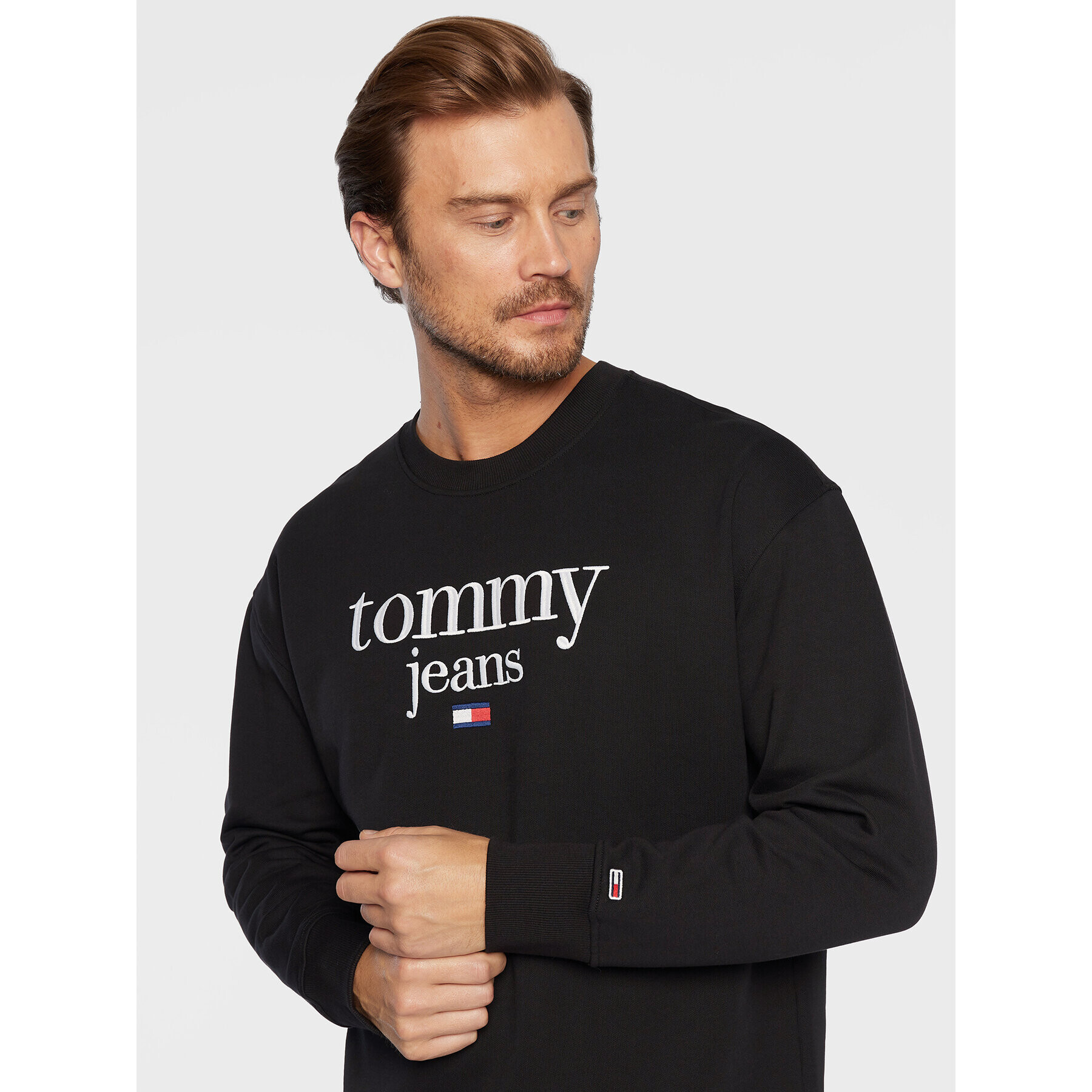 Tommy Jeans Mikina Modern Corp Logo DM0DM15029 Černá Regular Fit - Pepit.cz