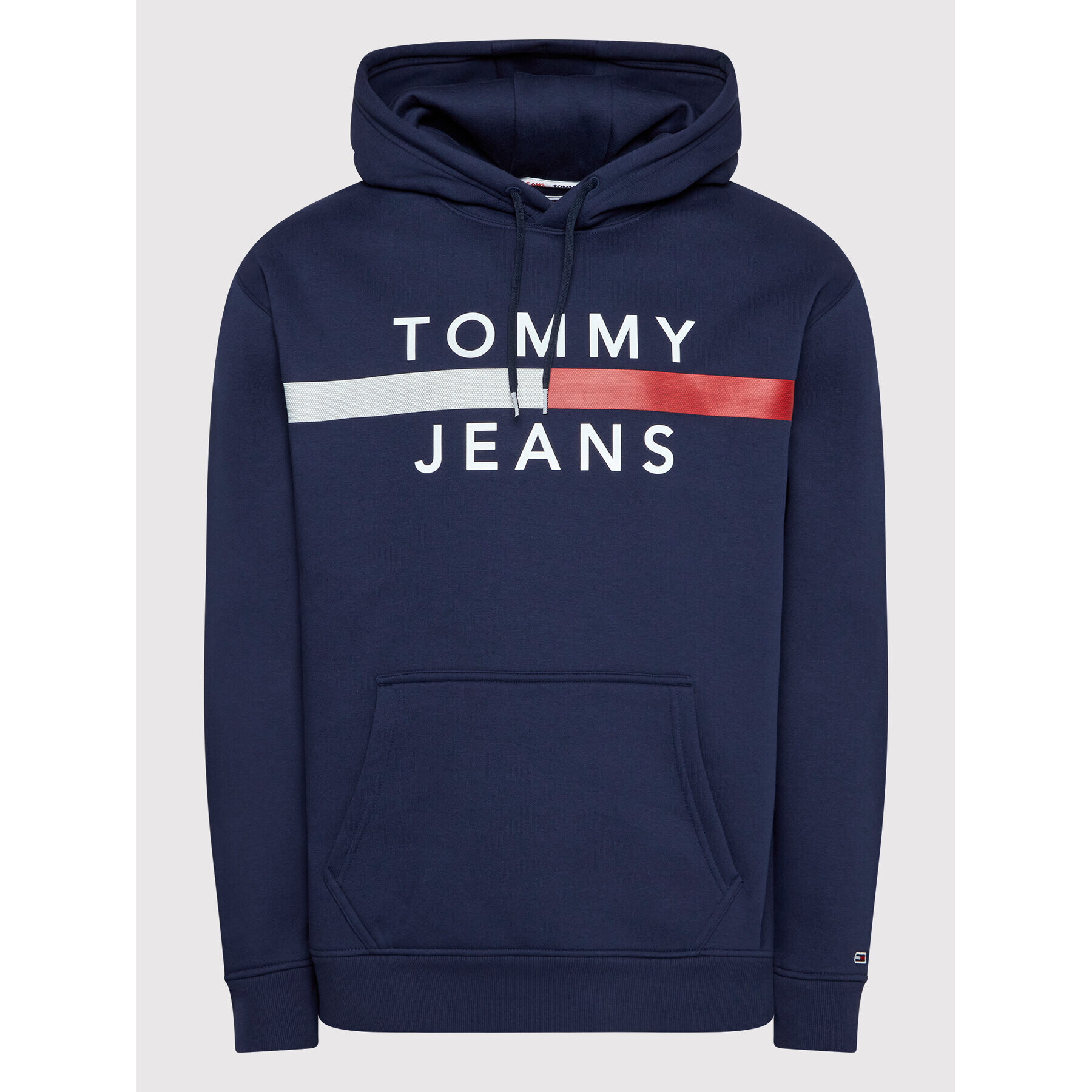 Tommy Jeans Mikina Reflective Flag DM0DM07410 Tmavomodrá Regular Fit - Pepit.cz