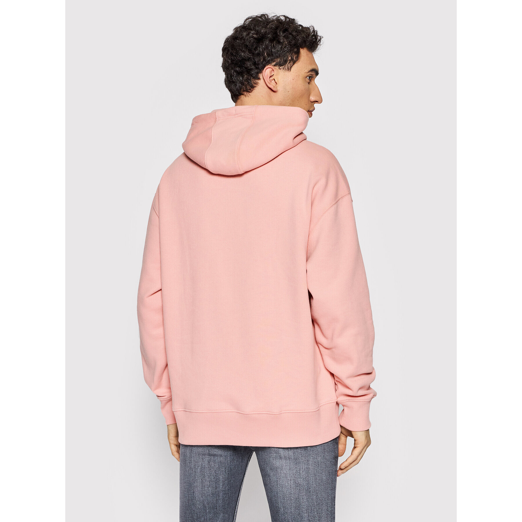 Tommy Jeans Mikina Signature DM0DM12940 Růžová Relaxed Fit - Pepit.cz