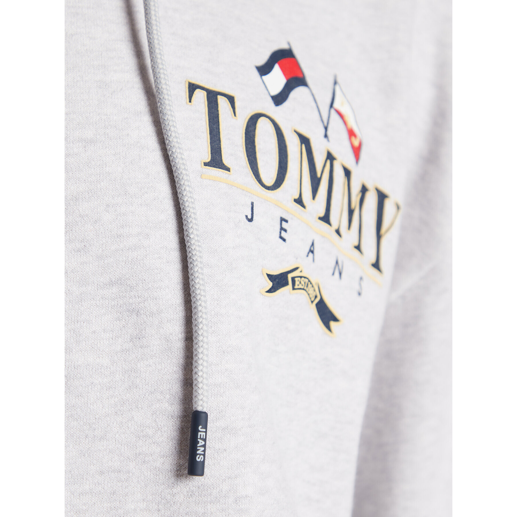 Tommy Jeans Mikina Skater Prep DM0DM15023 Šedá Relaxed Fit - Pepit.cz