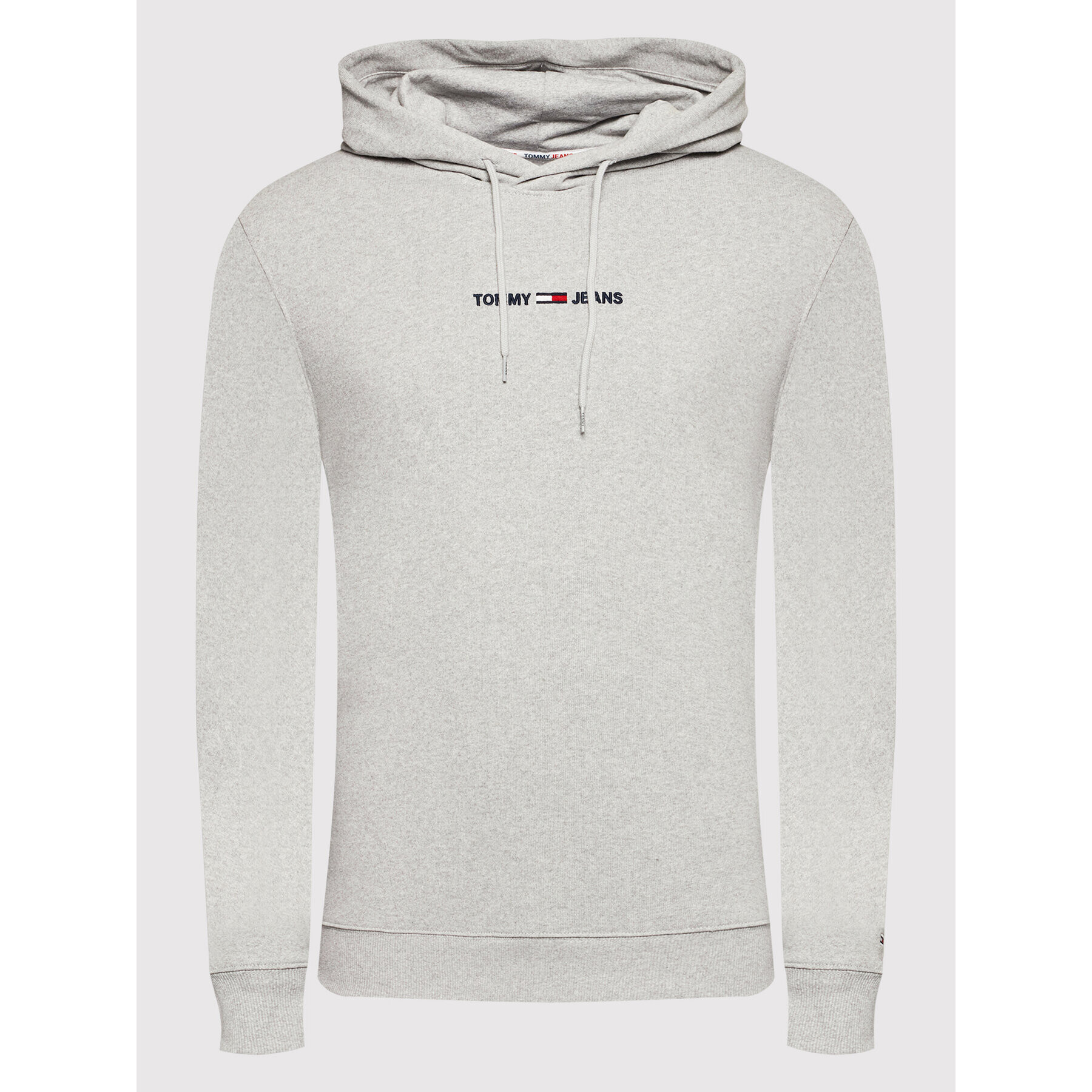 Tommy Jeans Mikina Straight Logo DM0DM11632 Šedá Regular Fit - Pepit.cz