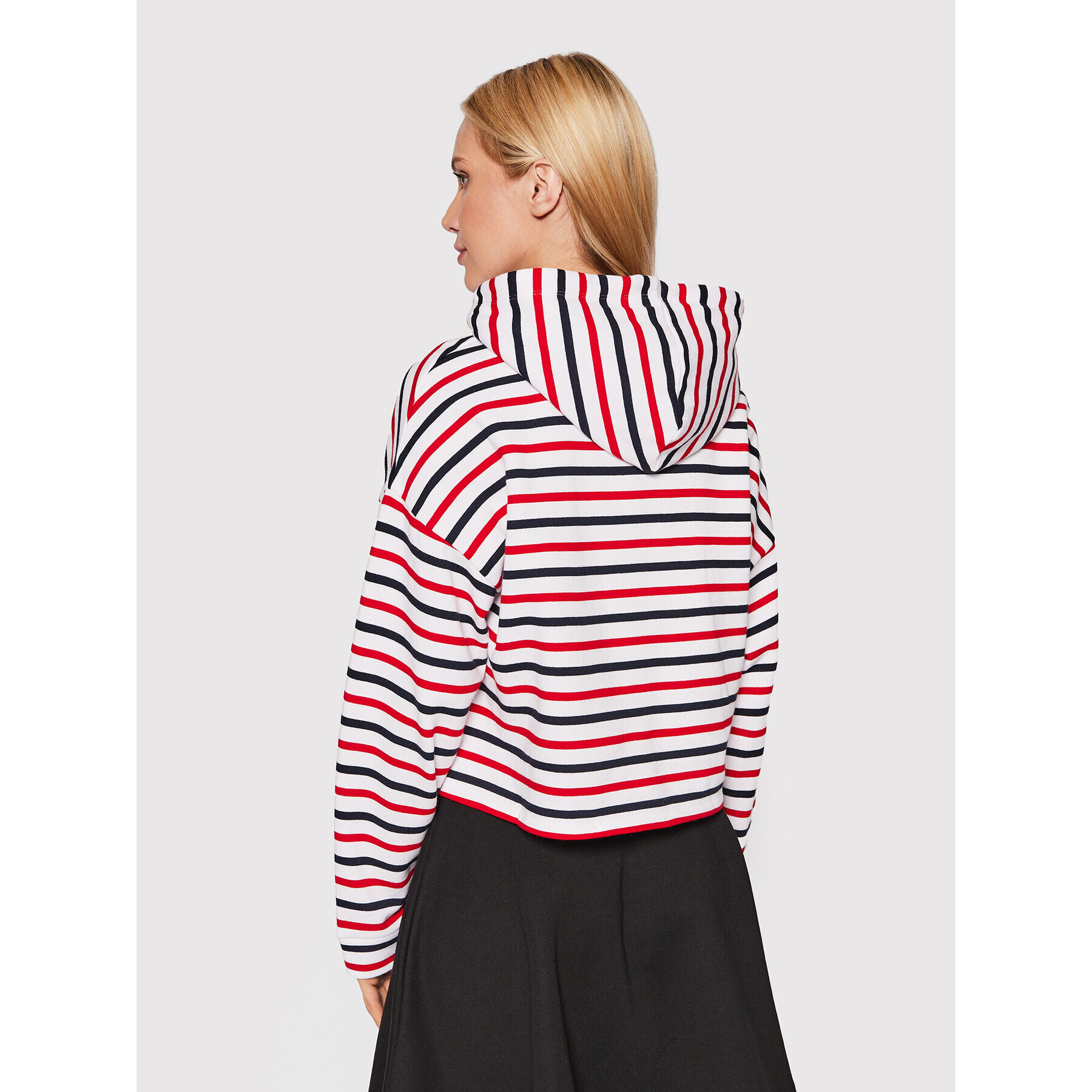 Tommy Jeans Mikina Stripe Tiny Linear DW0DW12966 Barevná Regular Fit - Pepit.cz