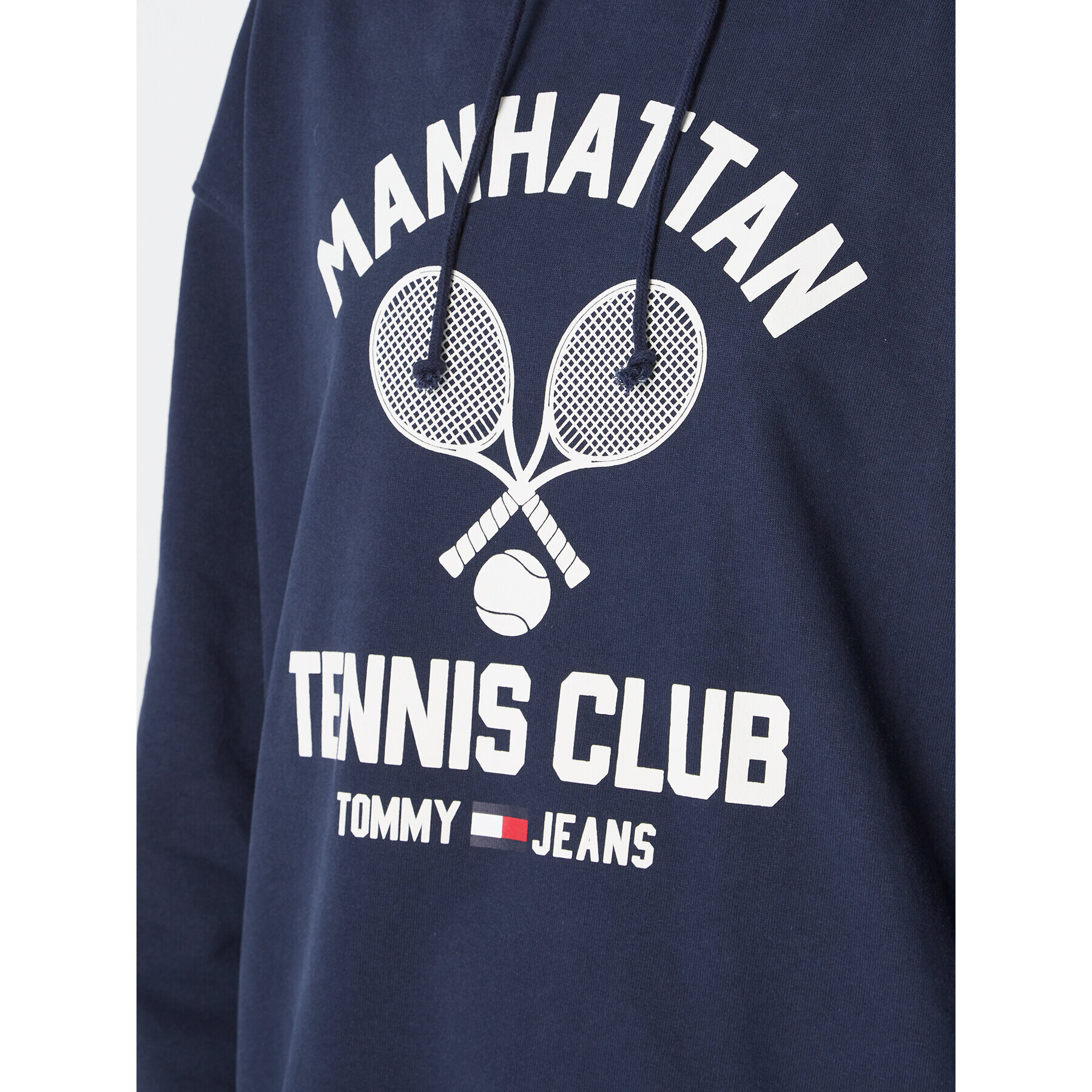 Tommy Jeans Mikina Tennis Club DW0DW14600 Tmavomodrá Relaxed Fit - Pepit.cz