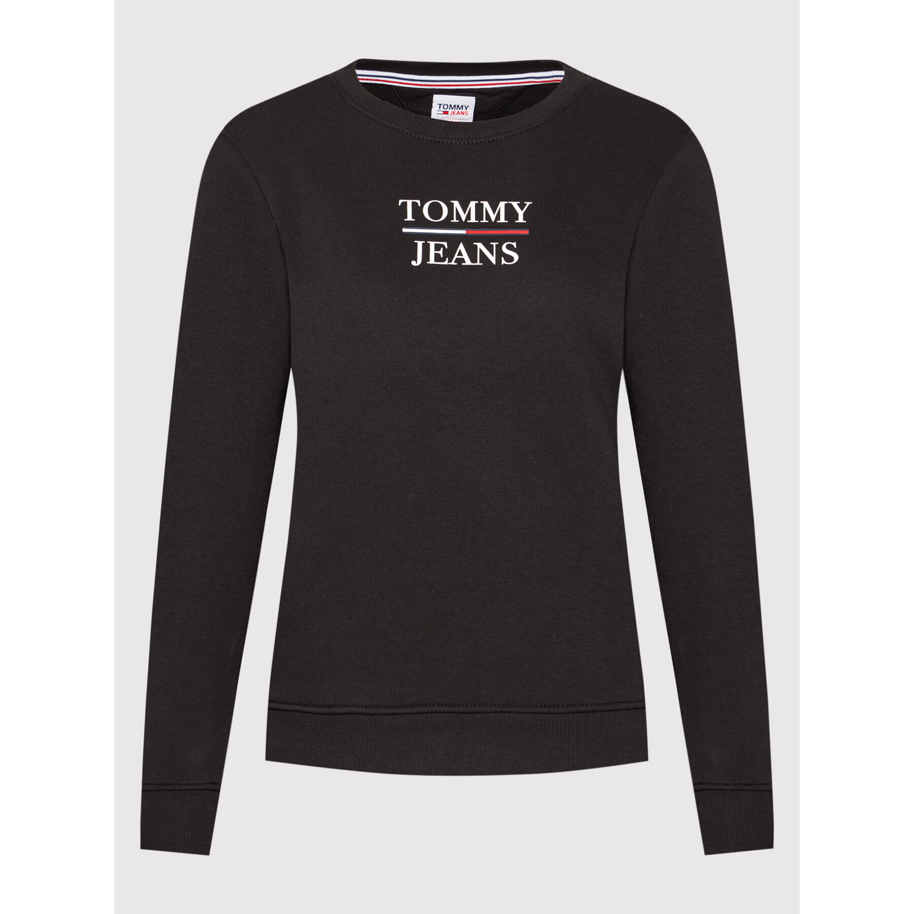 Tommy Jeans Mikina Terry DW0DW09663 Černá Slim Fit - Pepit.cz