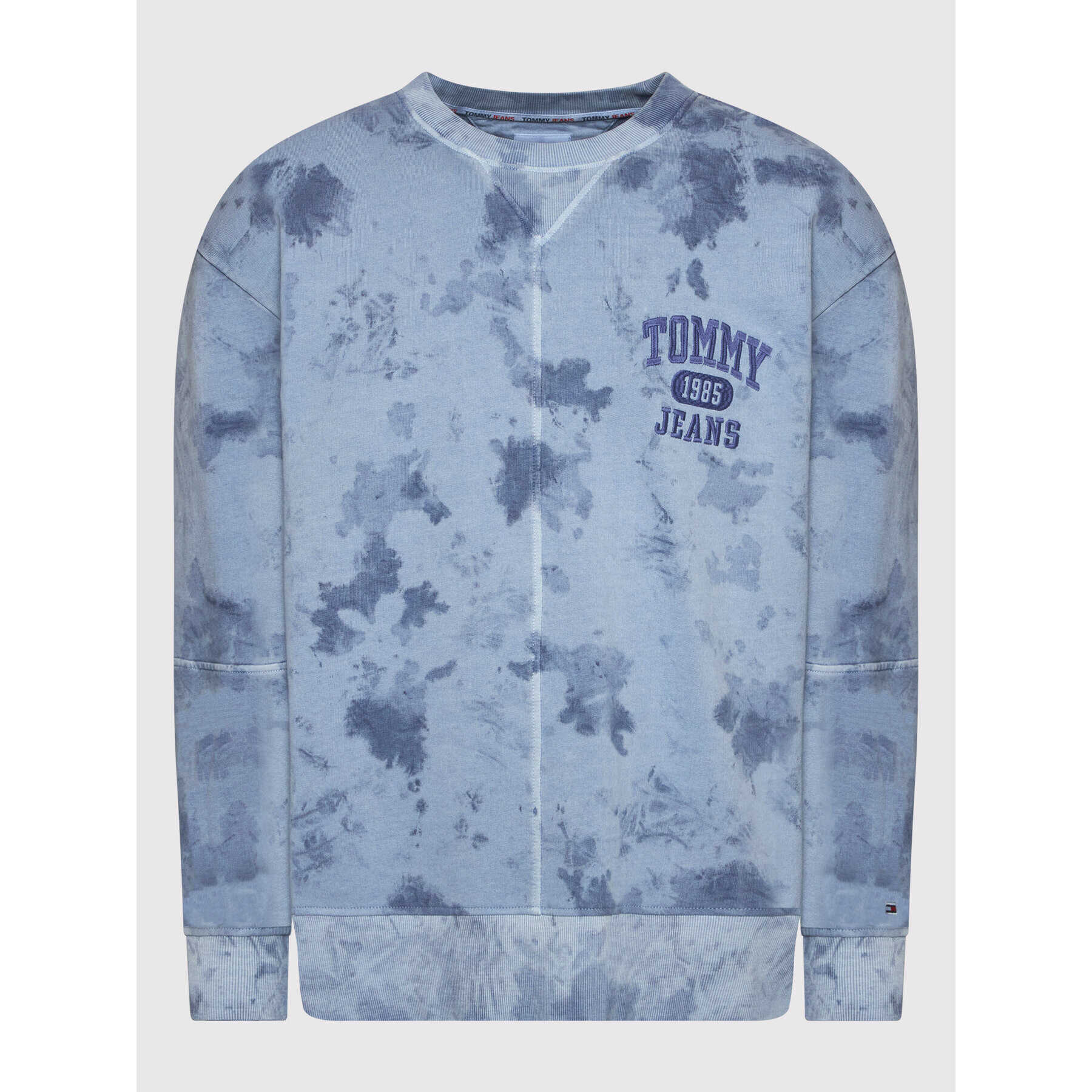 Tommy Jeans Mikina Tie Dye Detail DM0DM12382 Tmavomodrá Relaxed Fit - Pepit.cz