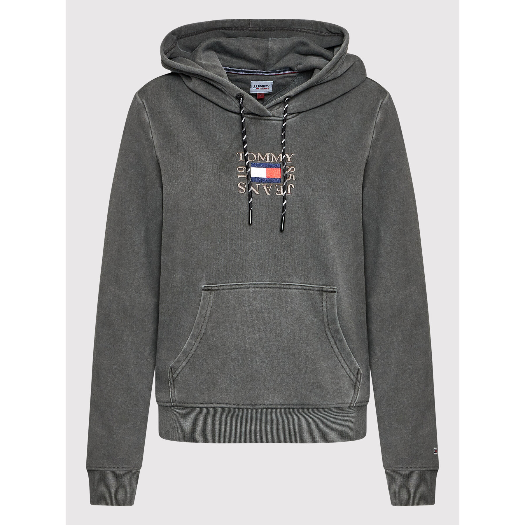 Tommy Jeans Mikina Timelees DW0DW12964 Šedá Regular Fit - Pepit.cz