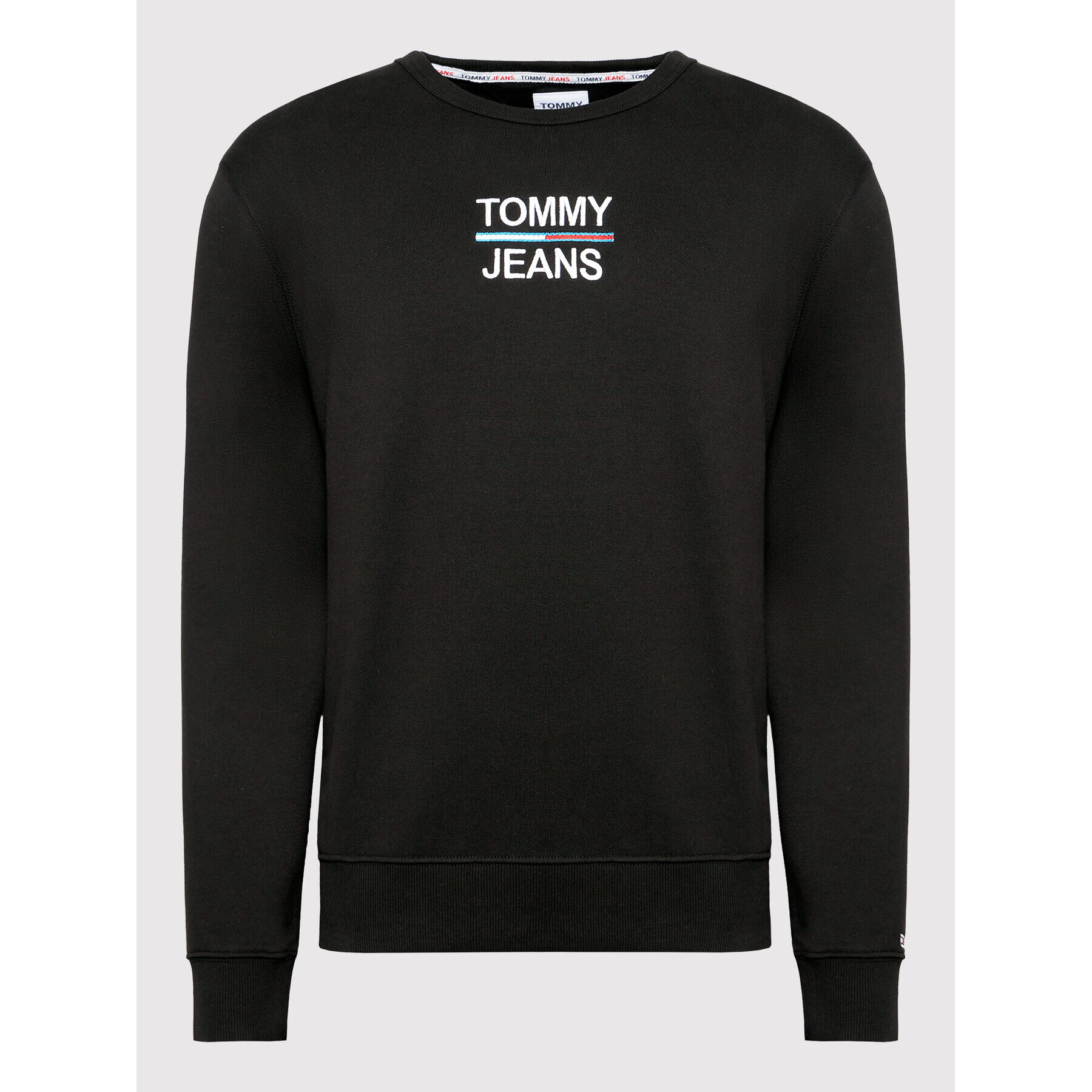 Tommy Jeans Mikina Tjm Essential Crew DM0DM10910 Černá Regular Fit - Pepit.cz