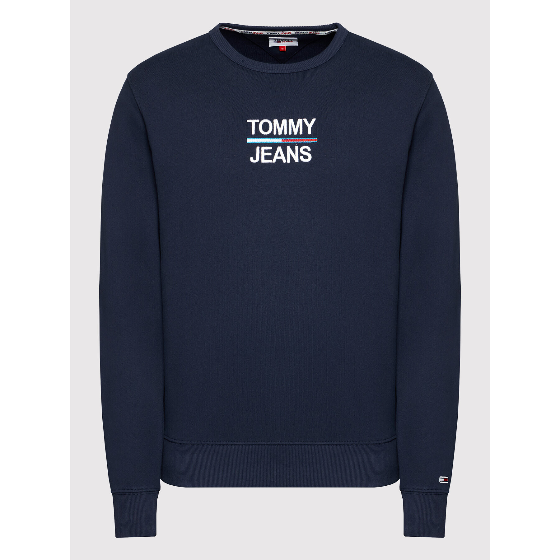 Tommy Jeans Mikina Tjm Essential Crew DM0DM10910 Tmavomodrá Regular Fit - Pepit.cz