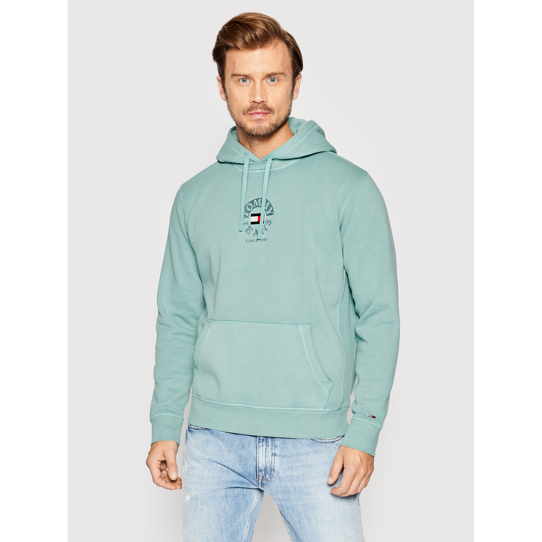 Tommy Jeans Mikina Tjm Timeless DM0DM12943 Modrá Regular Fit - Pepit.cz