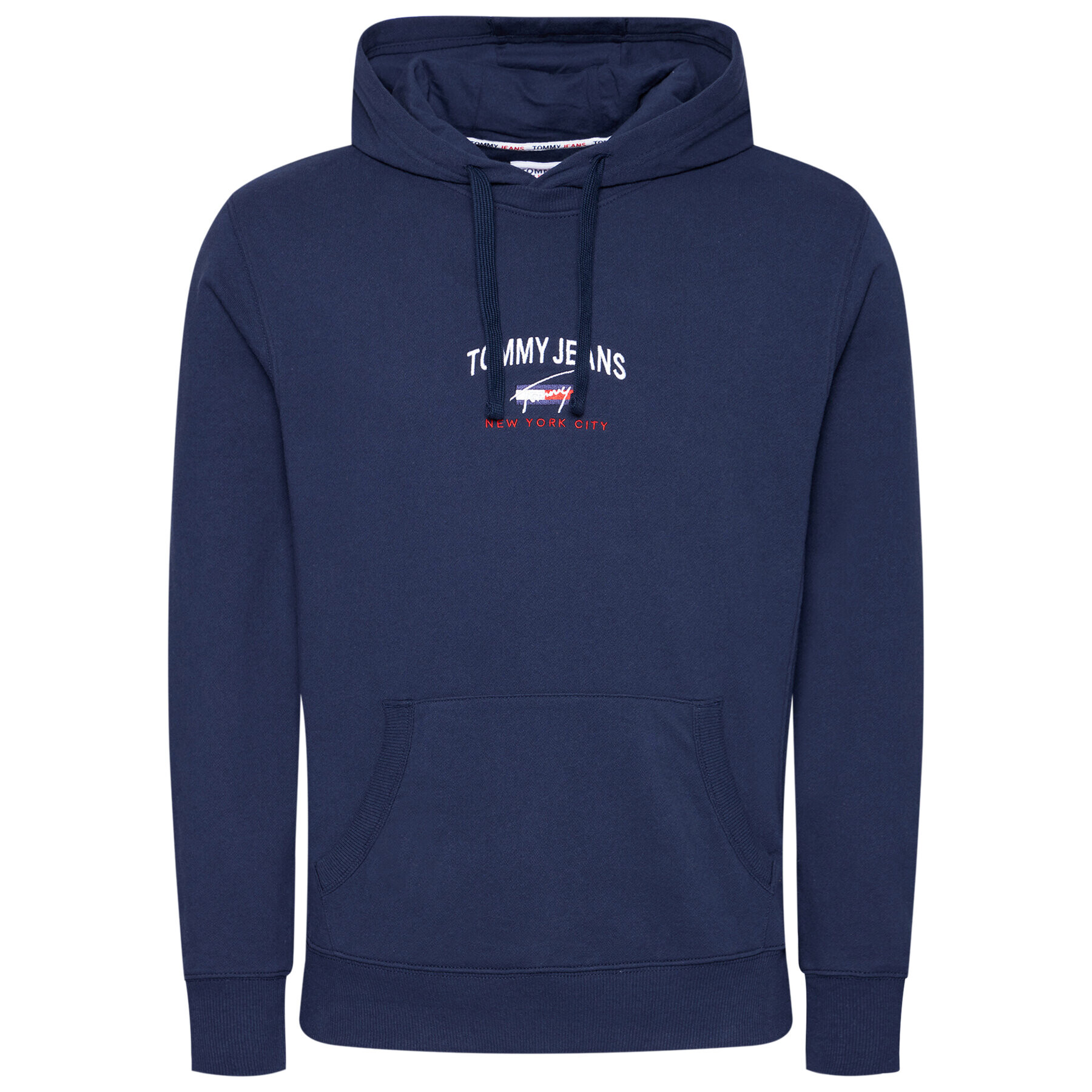 Tommy Jeans Mikina Tjm Timeless Tommy Hoodie 1 DM0DM10208 Tmavomodrá Regular Fit - Pepit.cz