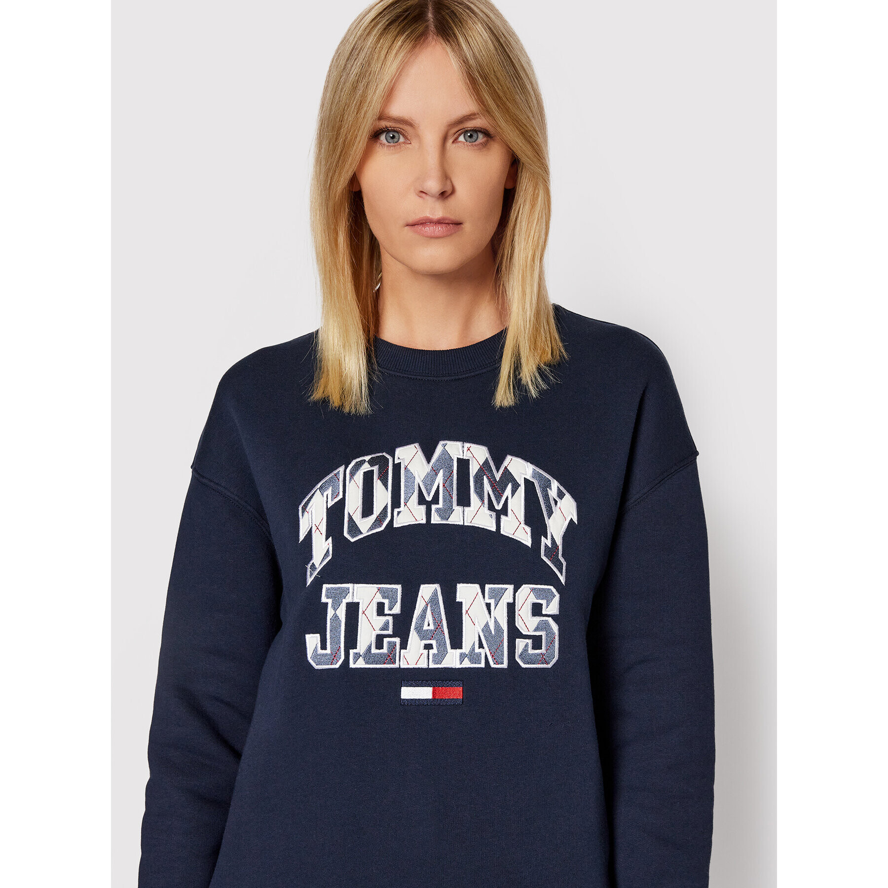 Tommy Jeans Mikina Tjw College DW0DW11829 Tmavomodrá Regular Fit - Pepit.cz