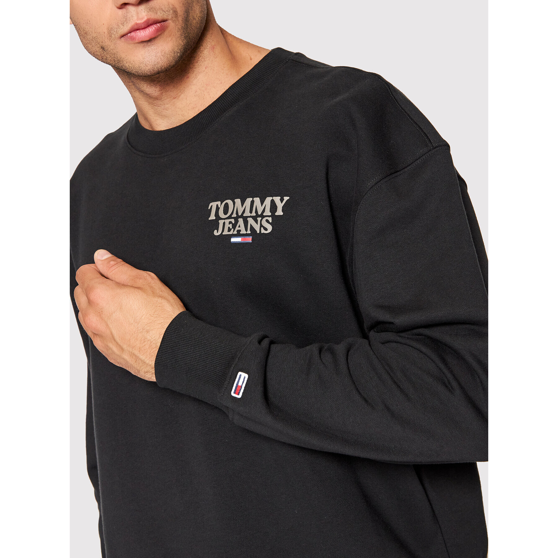 Tommy Jeans Mikina Tonal Entry Graphic DM0DM12939 Černá Regular Fit - Pepit.cz