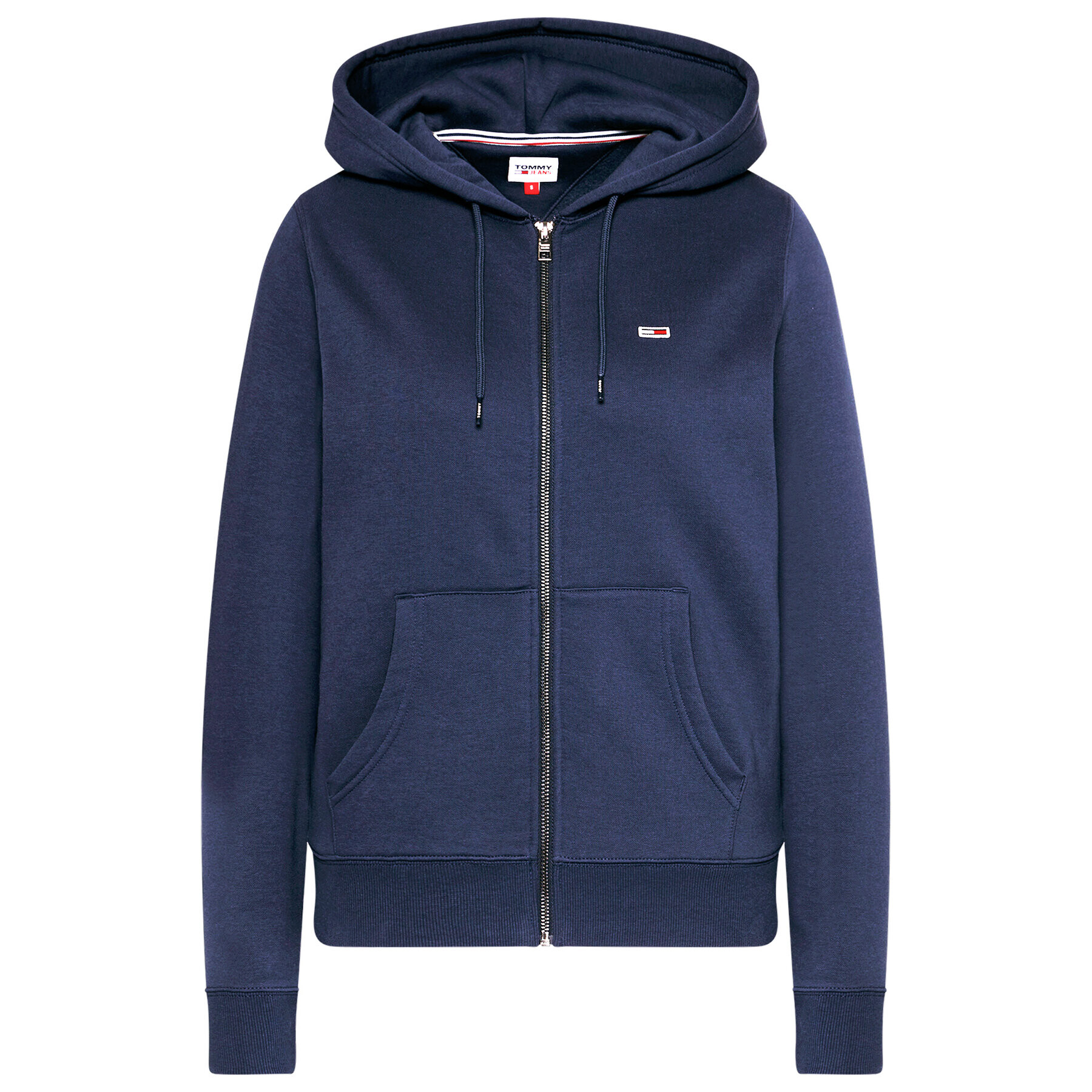 Tommy Jeans Mikina Zip Through DW0DW10135 Tmavomodrá Regular Fit - Pepit.cz