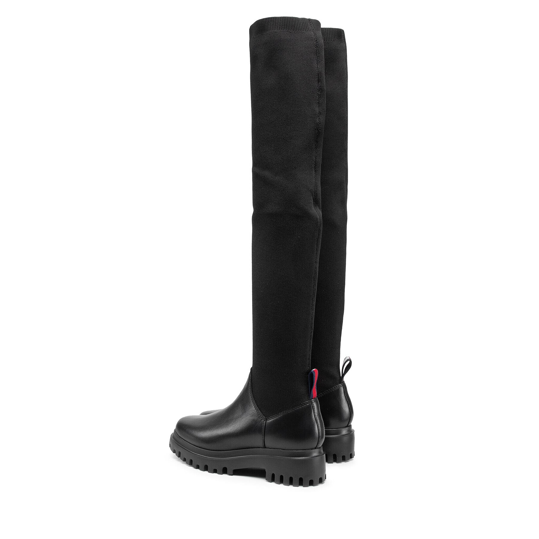 Tommy Jeans Mušketýrky Over The Knee Substainable Boot EN0EN01637 Černá - Pepit.cz