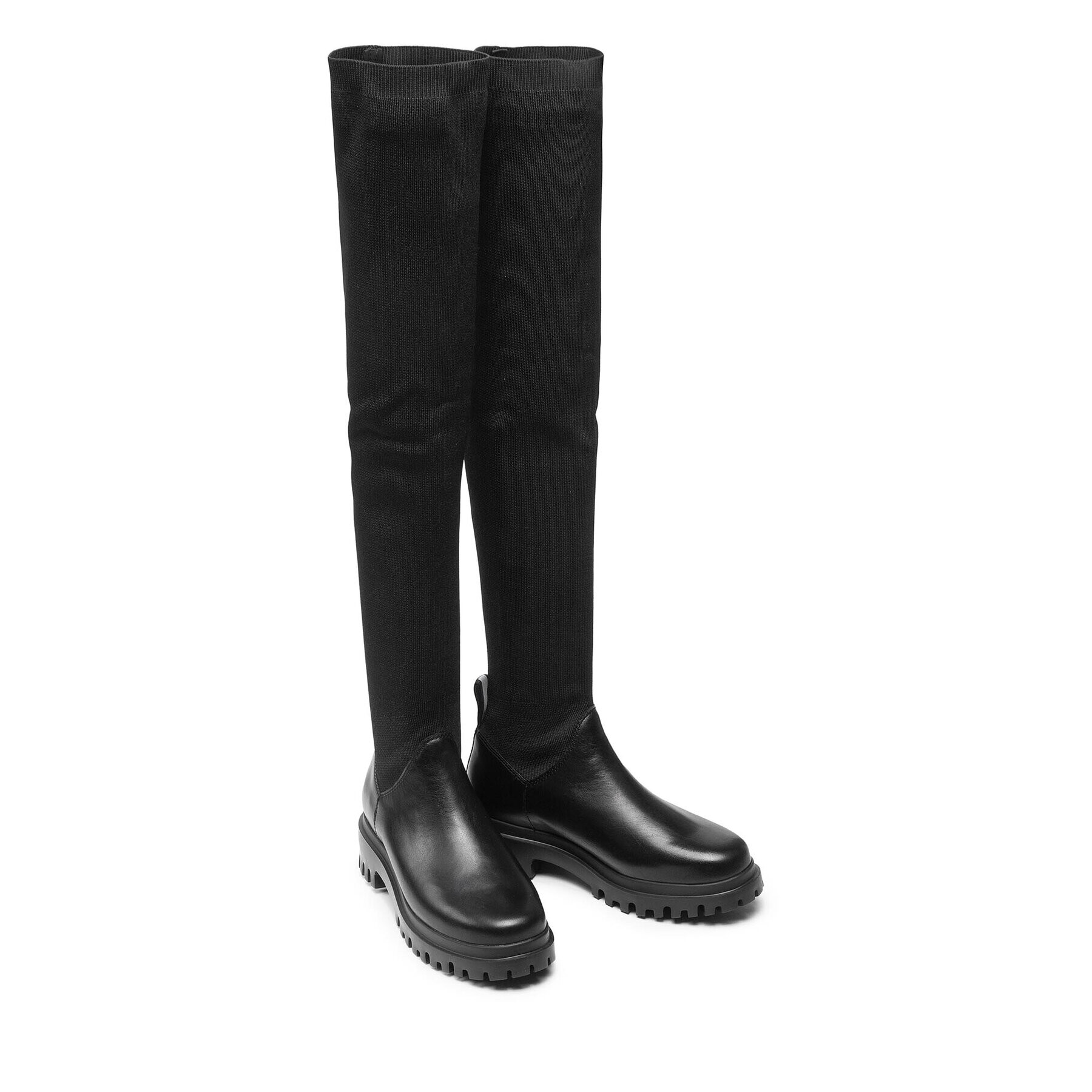 Tommy Jeans Mušketýrky Over The Knee Substainable Boot EN0EN01637 Černá - Pepit.cz