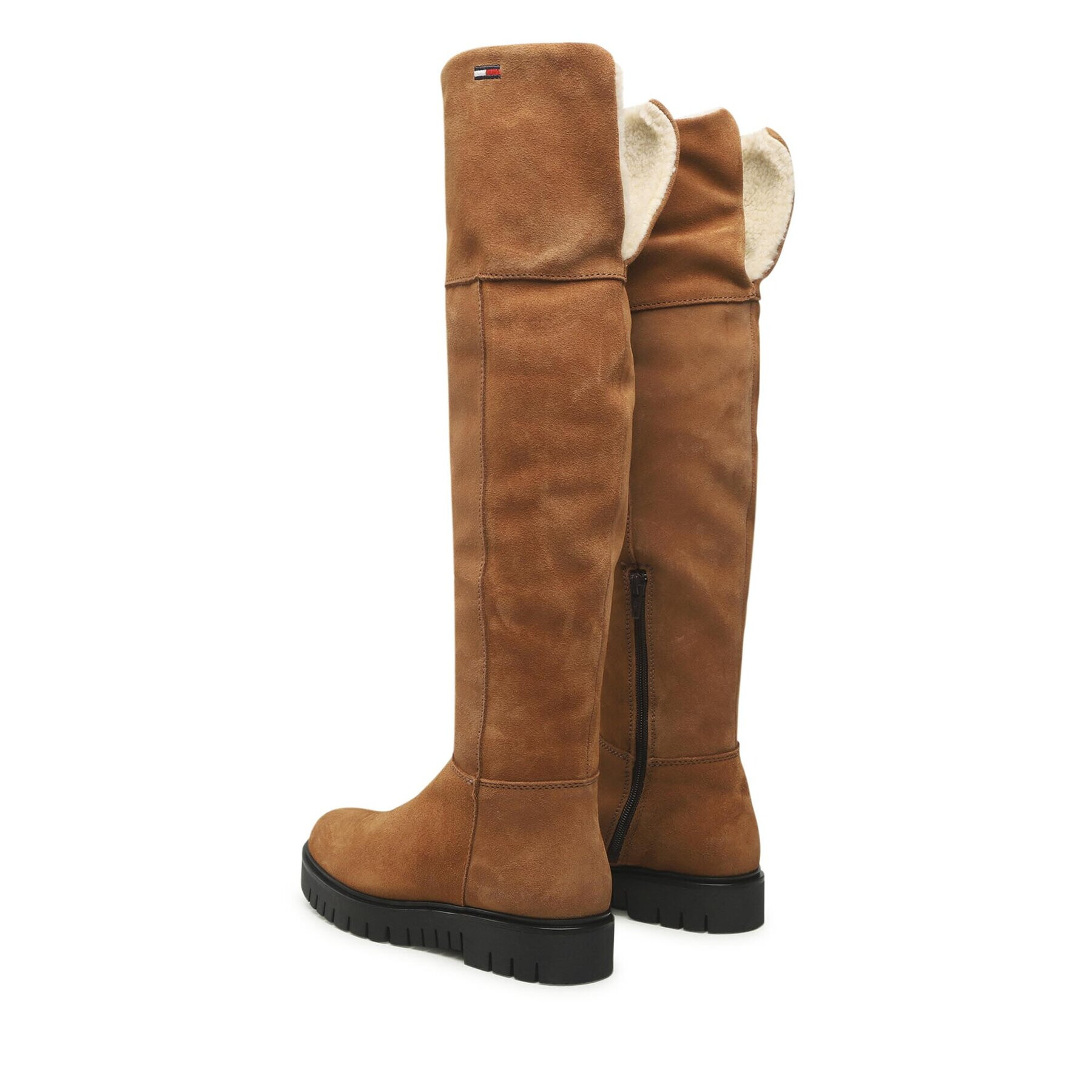 Tommy Jeans Mušketýrky Warmlined Long Boot EN0EN01994 Hnědá - Pepit.cz