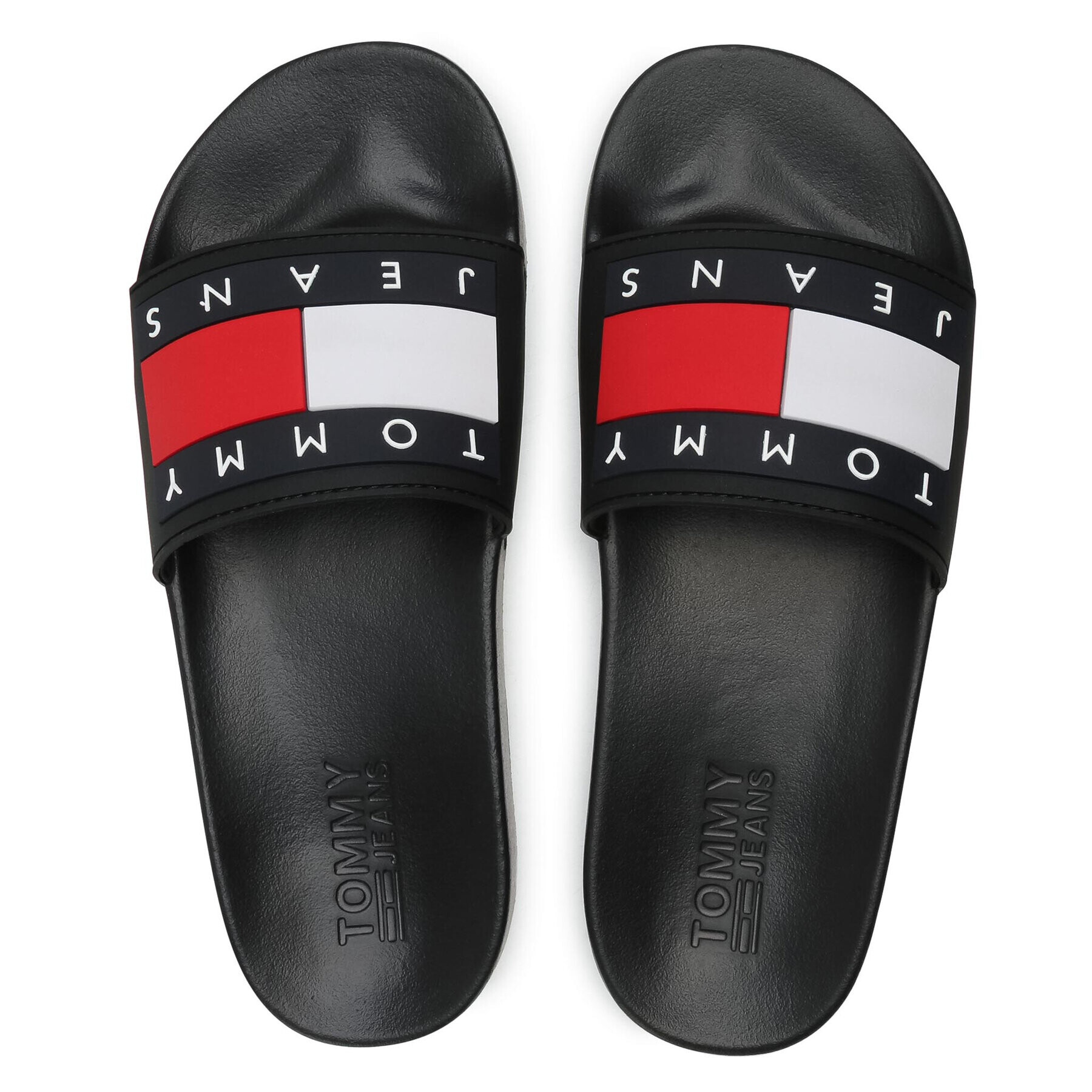 Tommy Jeans Nazouváky Flag Pool Slide EM0EM00689 Černá - Pepit.cz