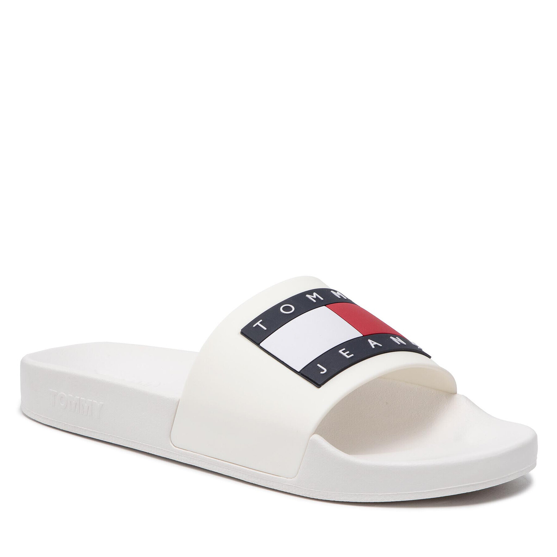 Tommy Jeans Nazouváky Flag Pool Slide EM0EM01021 Bílá - Pepit.cz