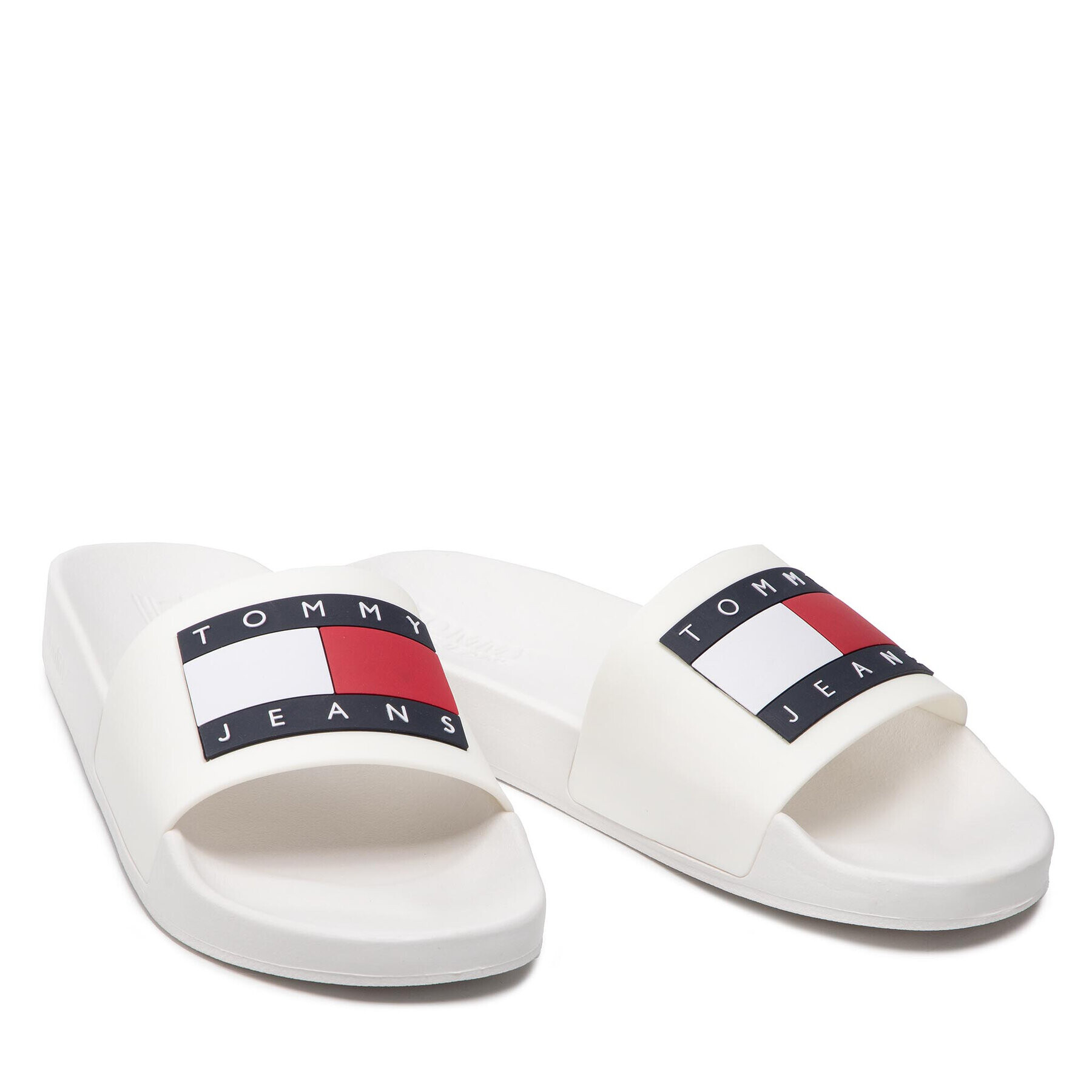 Tommy Jeans Nazouváky Flag Pool Slide EM0EM01021 Bílá - Pepit.cz