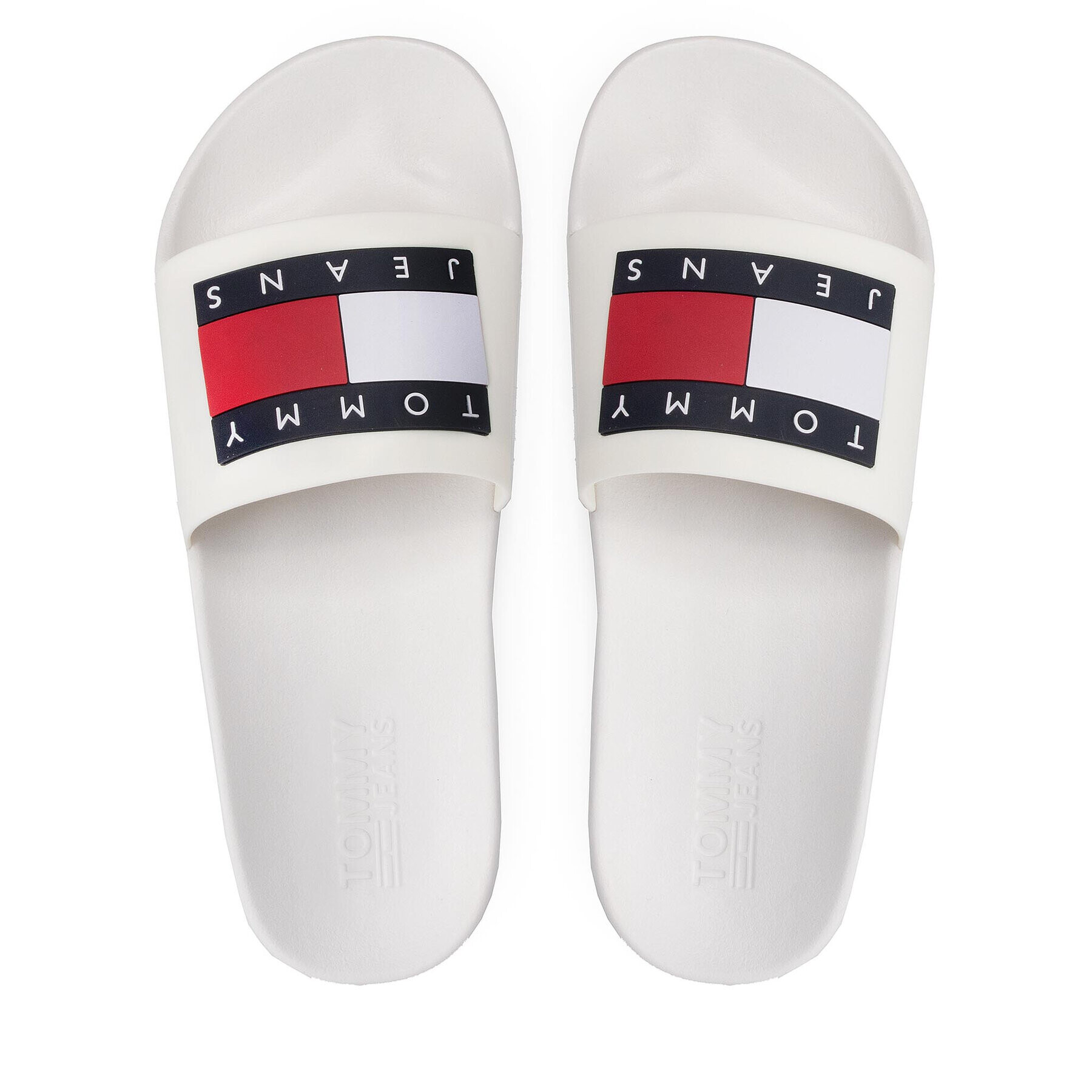 Tommy Jeans Nazouváky Flag Pool Slide EM0EM01021 Bílá - Pepit.cz