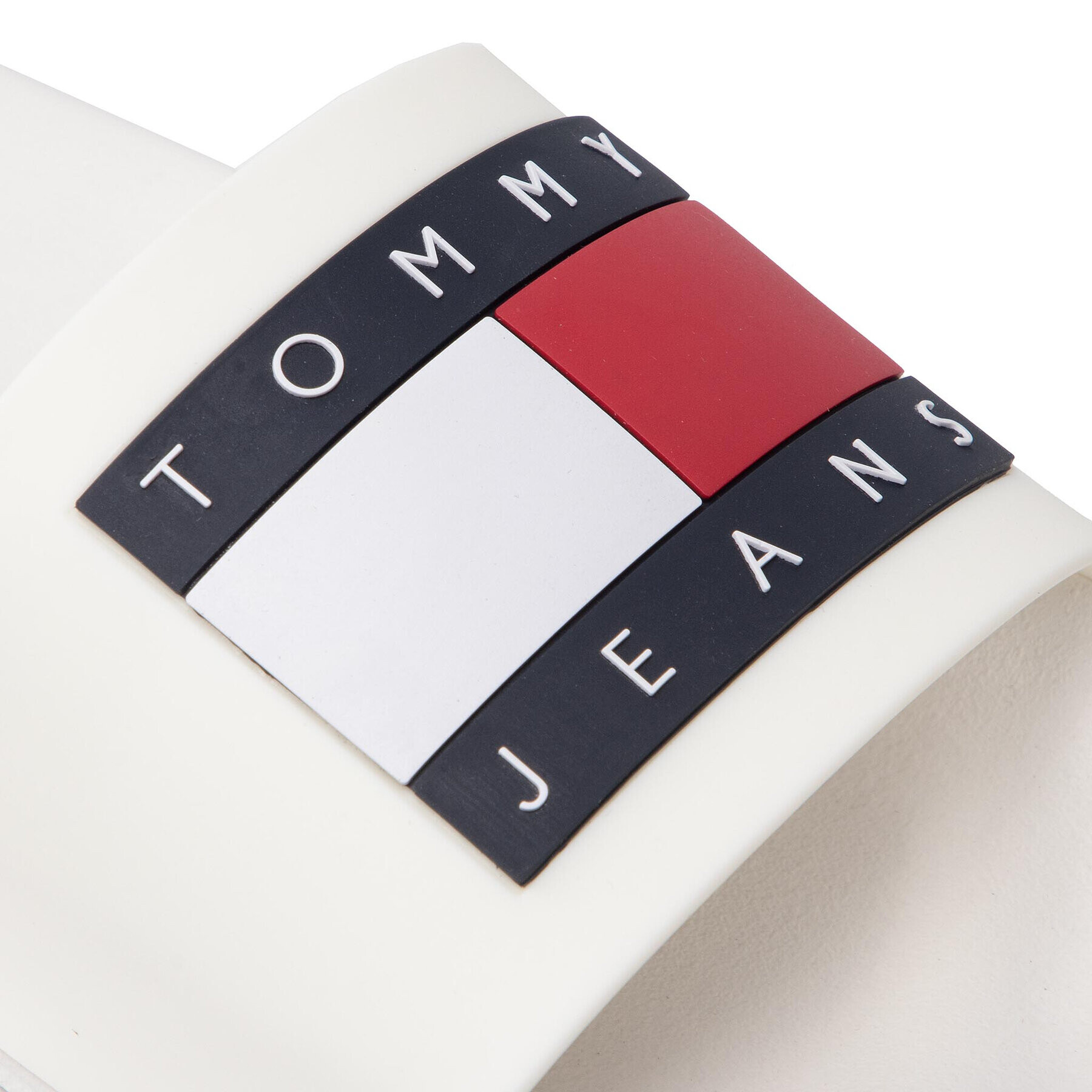 Tommy Jeans Nazouváky Flag Pool Slide EM0EM01021 Bílá - Pepit.cz