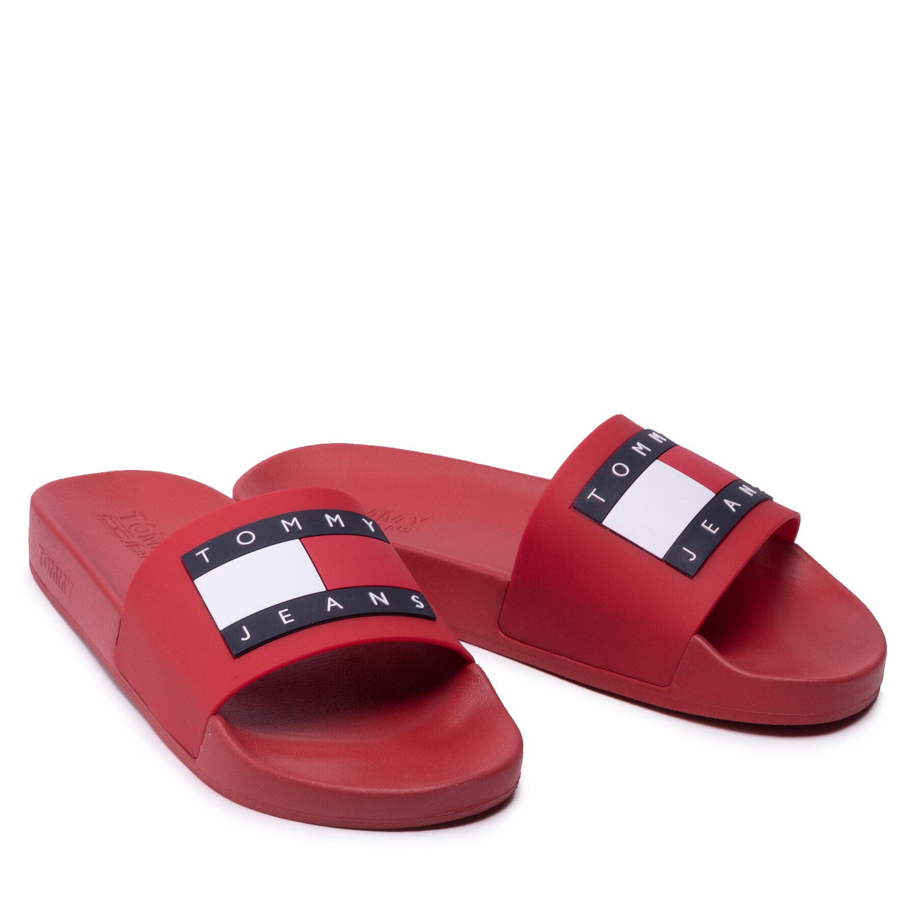 Tommy Jeans Nazouváky Mens Flag Pool Slide EM0EM01021 Červená - Pepit.cz