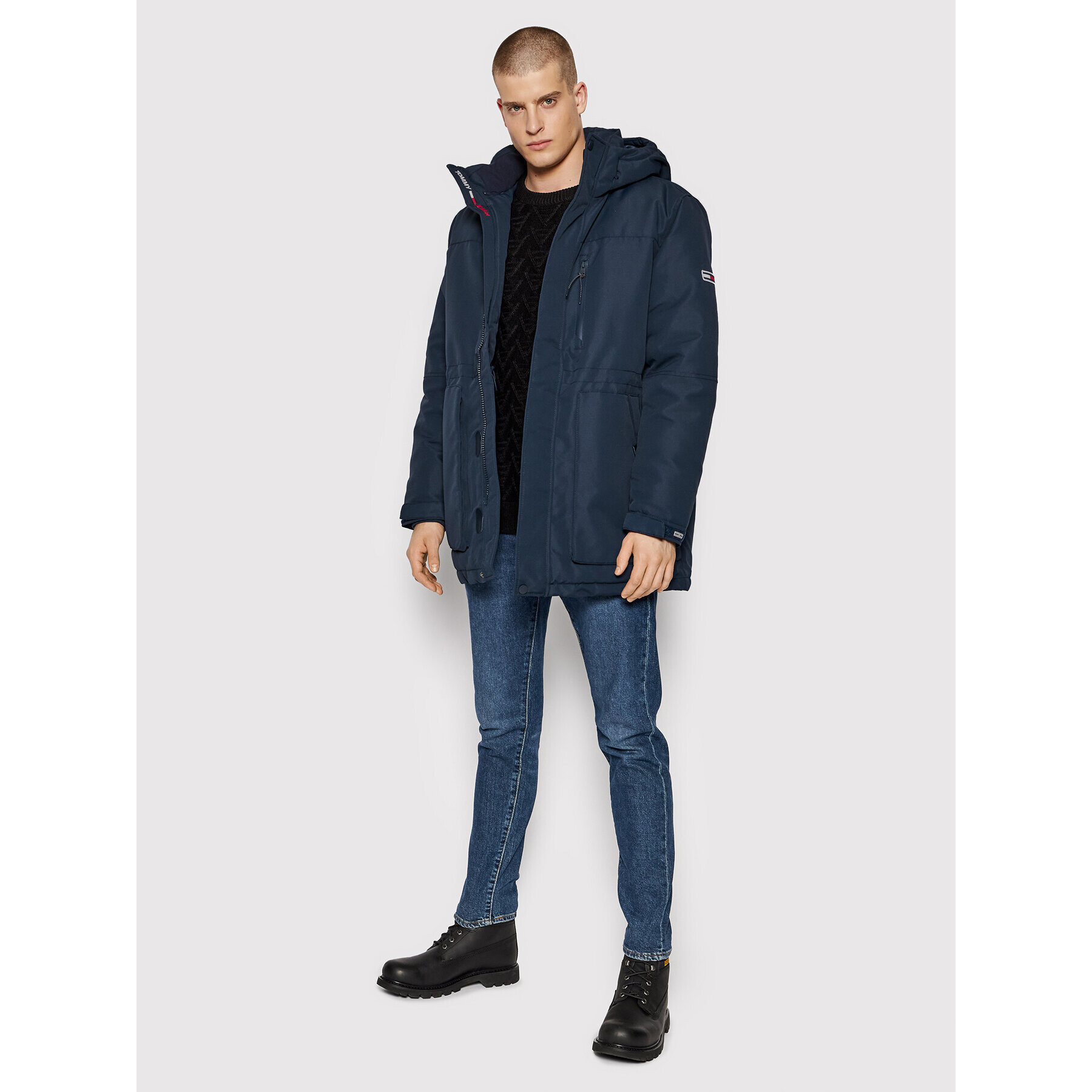 Tommy Jeans Parka Tech DM0DM11180 Tmavomodrá Regular Fit - Pepit.cz