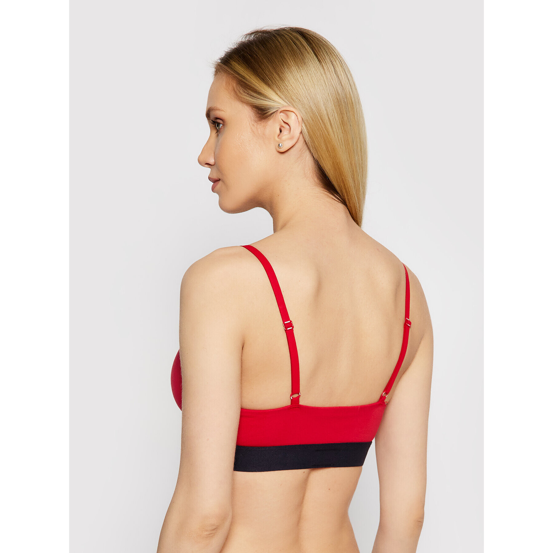 Tommy Jeans Podprsenka Bralette UW0UW02719 Červená - Pepit.cz