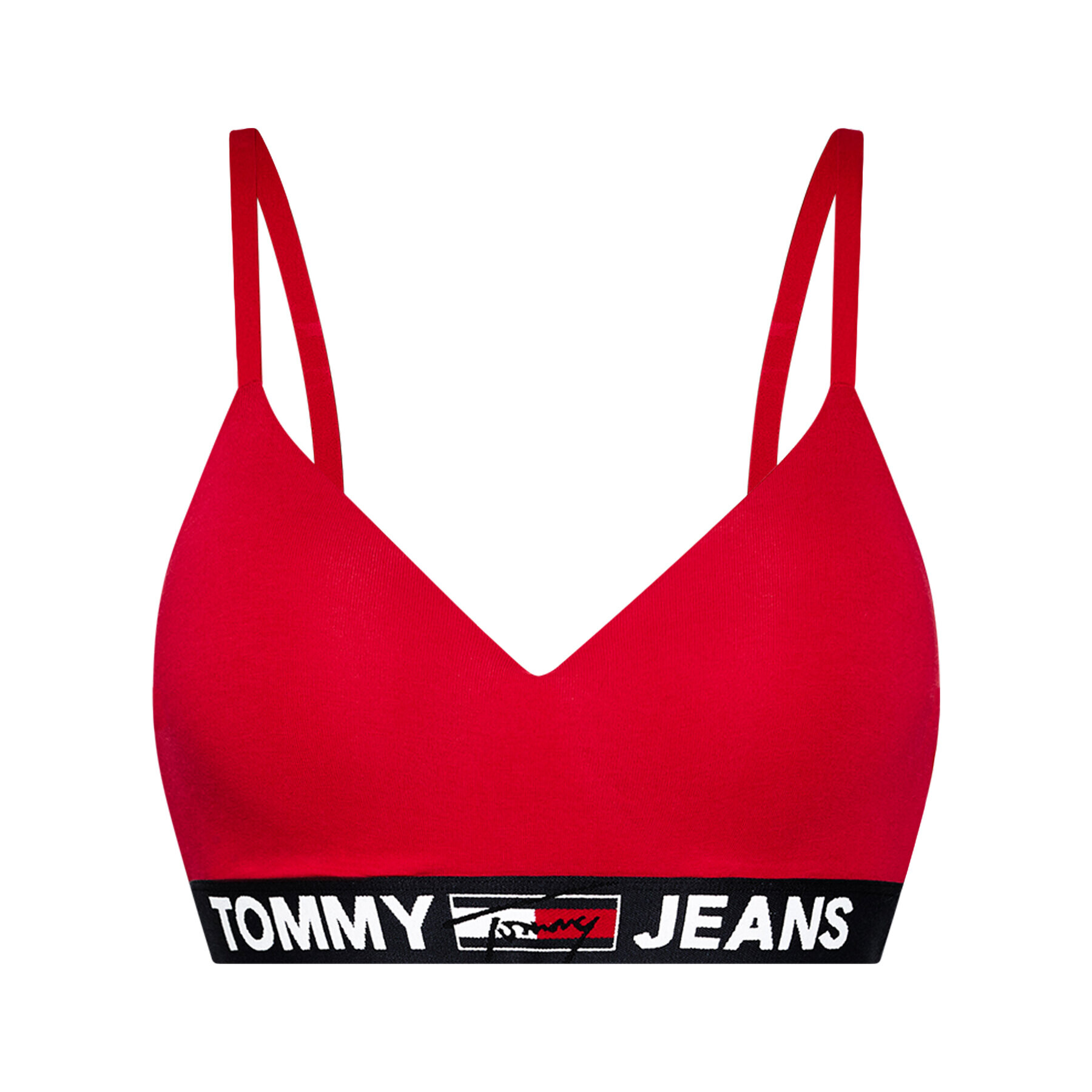 Tommy Jeans Podprsenka Bralette UW0UW02719 Červená - Pepit.cz