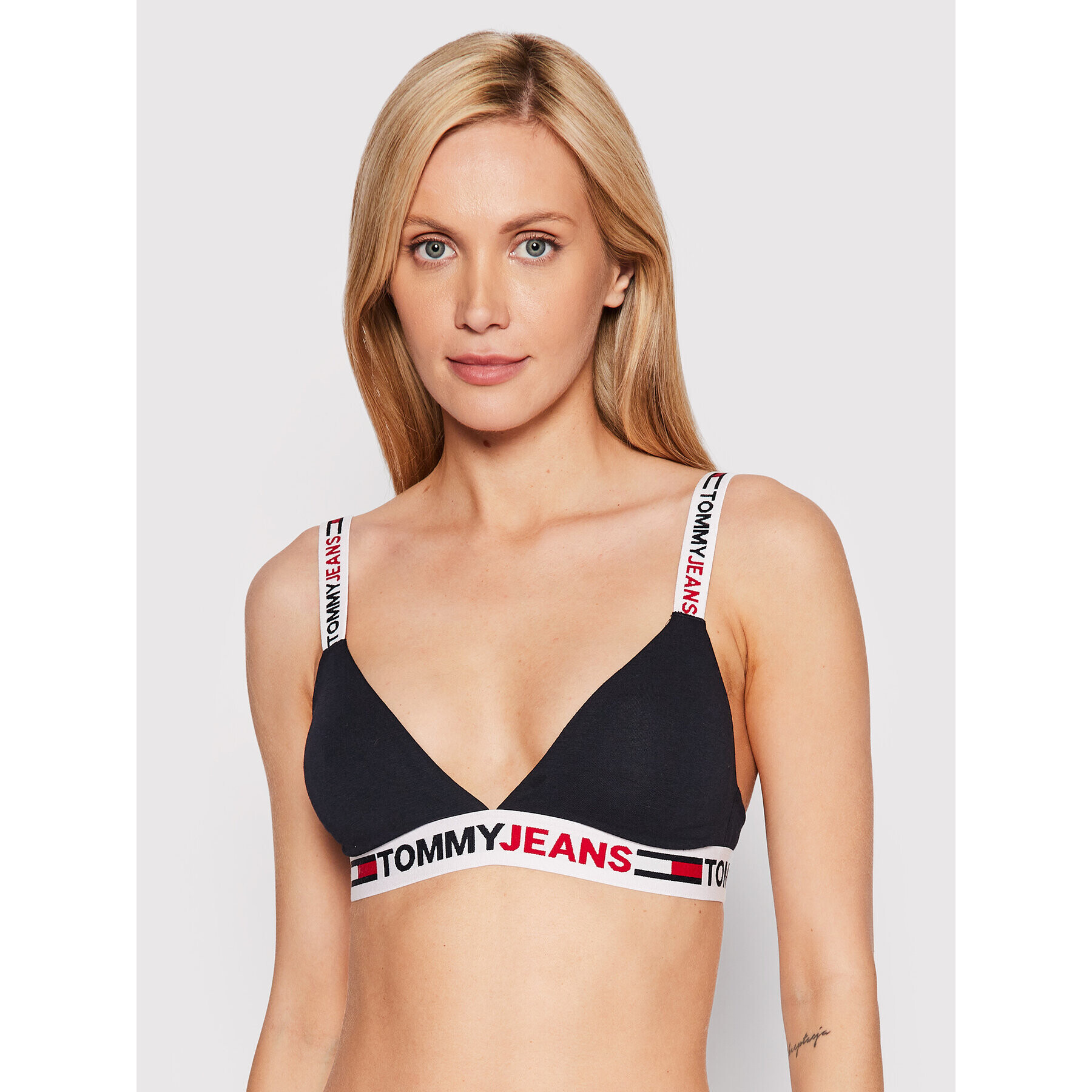 Tommy Jeans Podprsenka Bralette UW0UW03500 Tmavomodrá - Pepit.cz