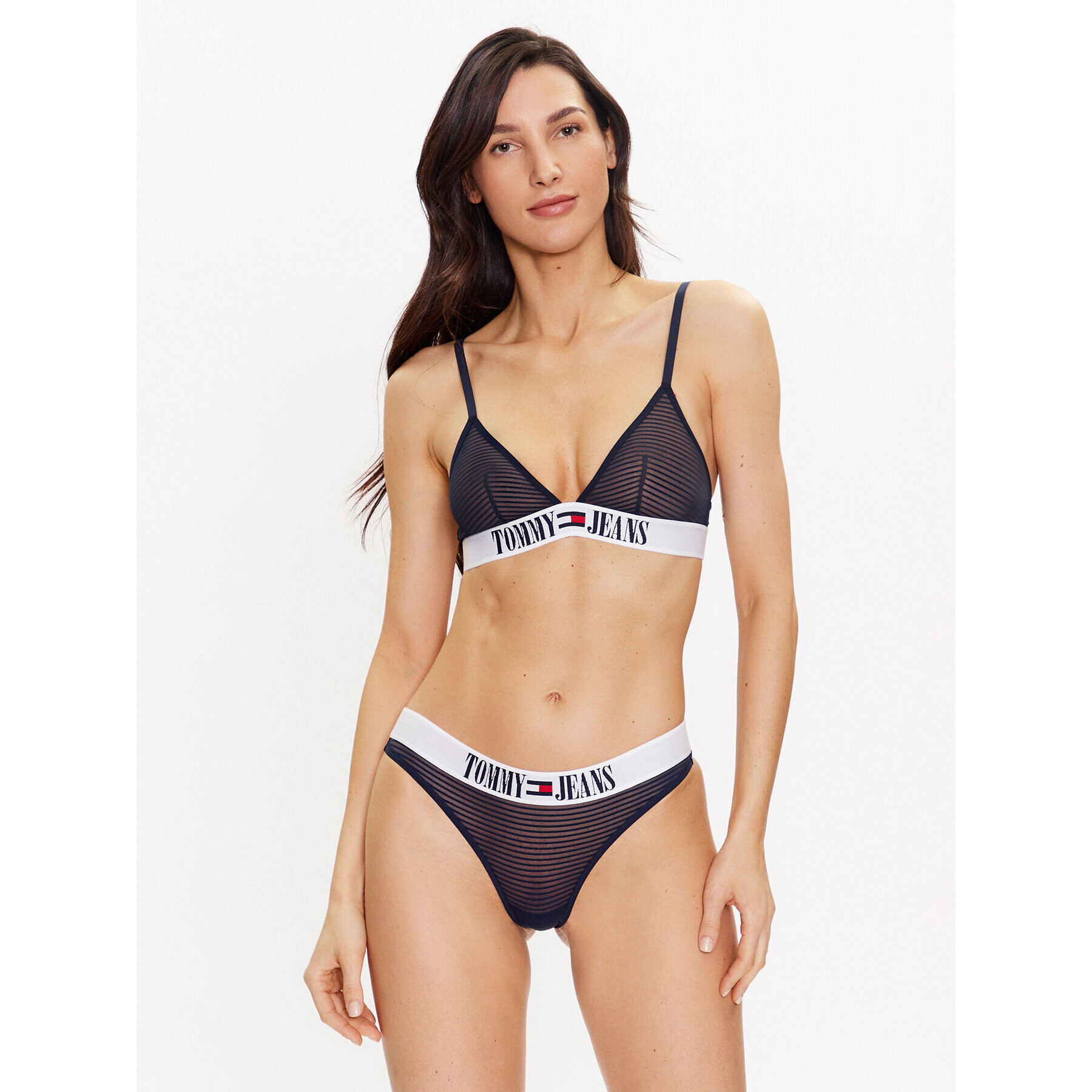 Tommy Jeans Podprsenka Bralette UW0UW04569 Tmavomodrá - Pepit.cz