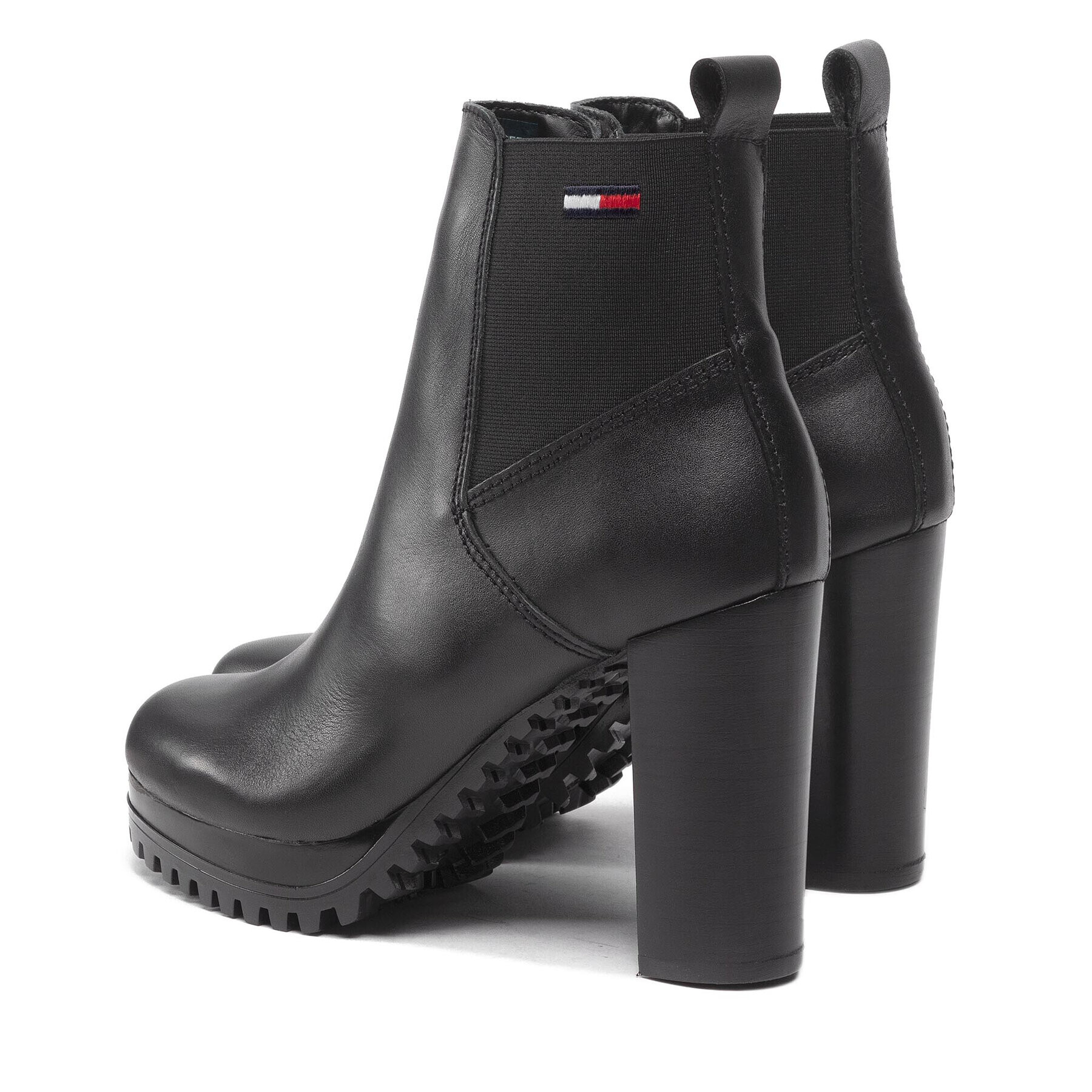 Tommy Jeans Polokozačky Essential High Heel Boot EN0EN02045 Černá - Pepit.cz