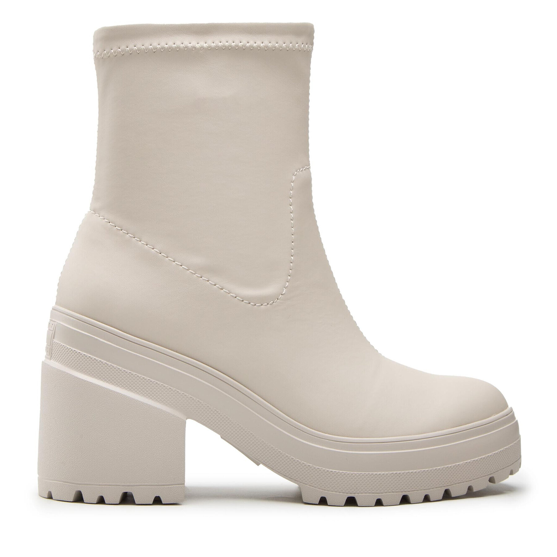 Tommy Jeans Polokozačky Heeled Boot EN0EN01947 Béžová - Pepit.cz