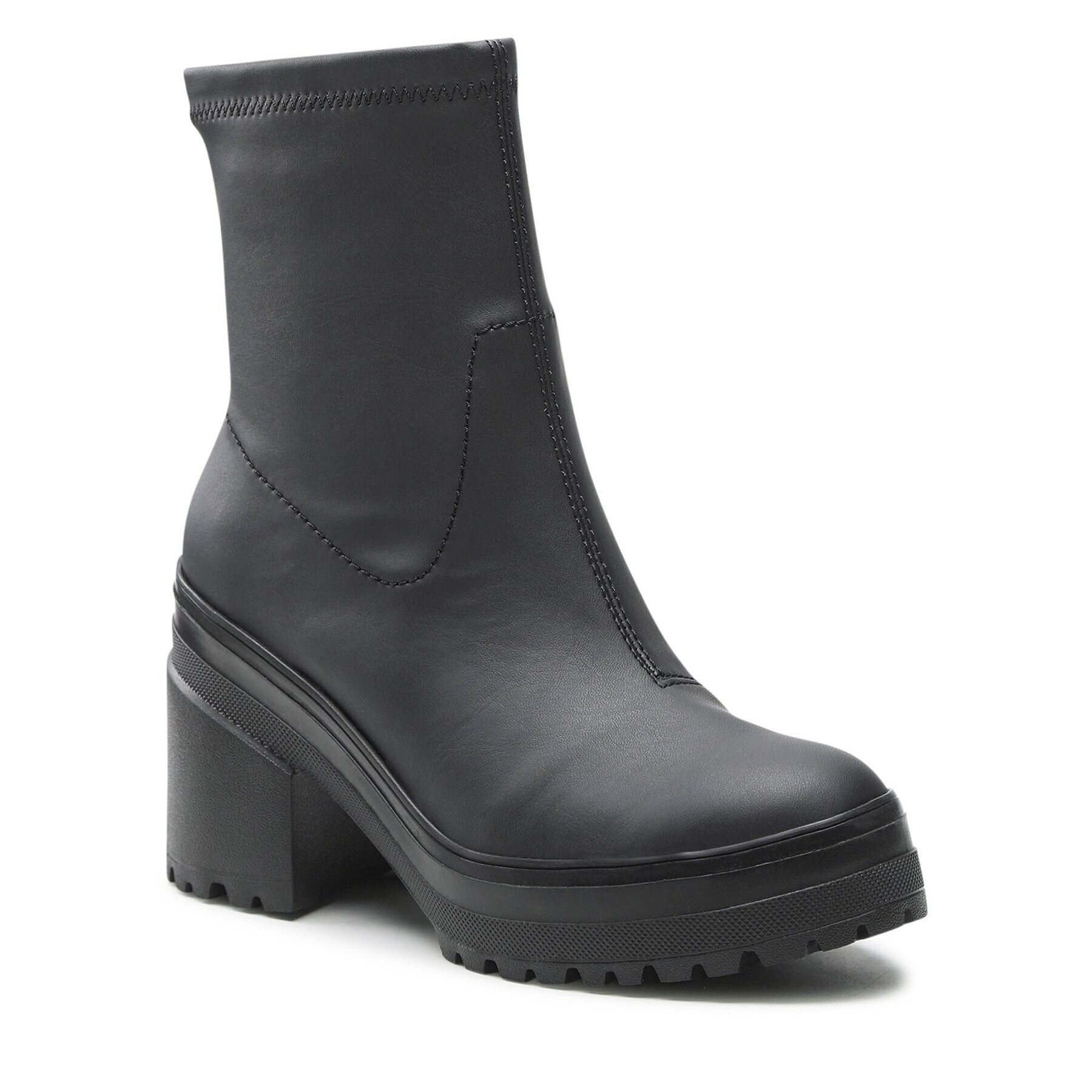 Tommy Jeans Polokozačky Heeled Boot EN0EN01947 Černá - Pepit.cz