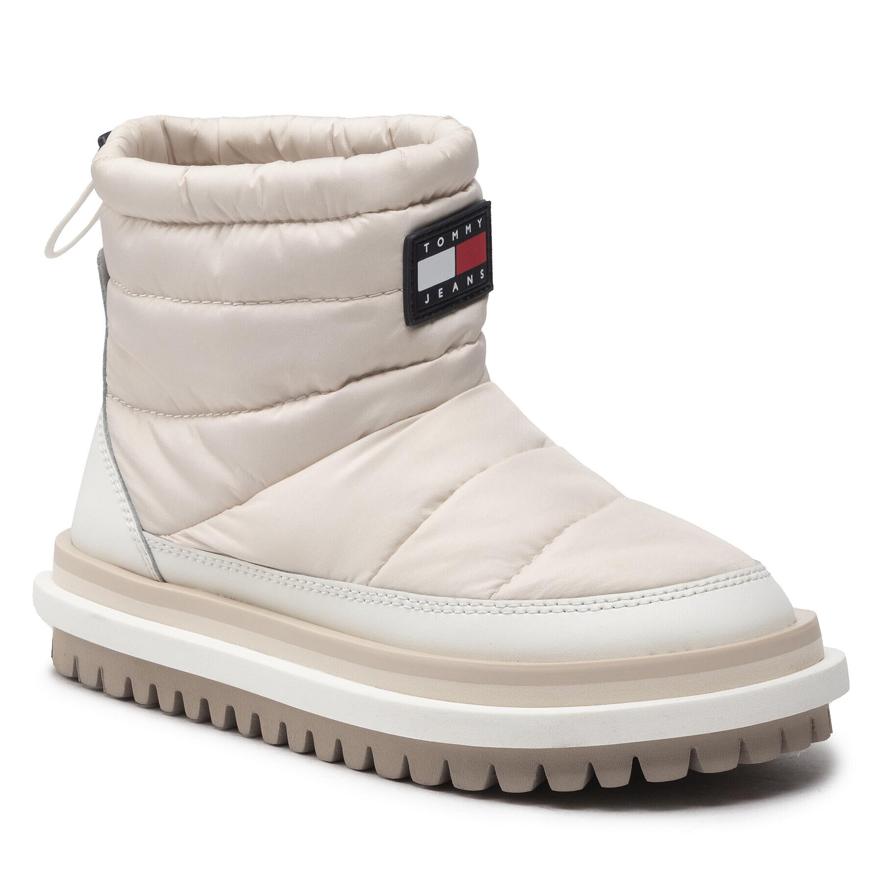 Tommy Jeans Polokozačky Padded Wmns Boot EN0EN01950 Béžová - Pepit.cz