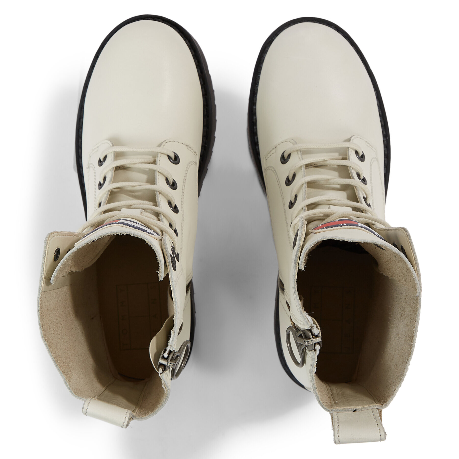 Tommy Jeans Polokozačky Tjw Boot Zip Up EN0EN02305 Bílá - Pepit.cz