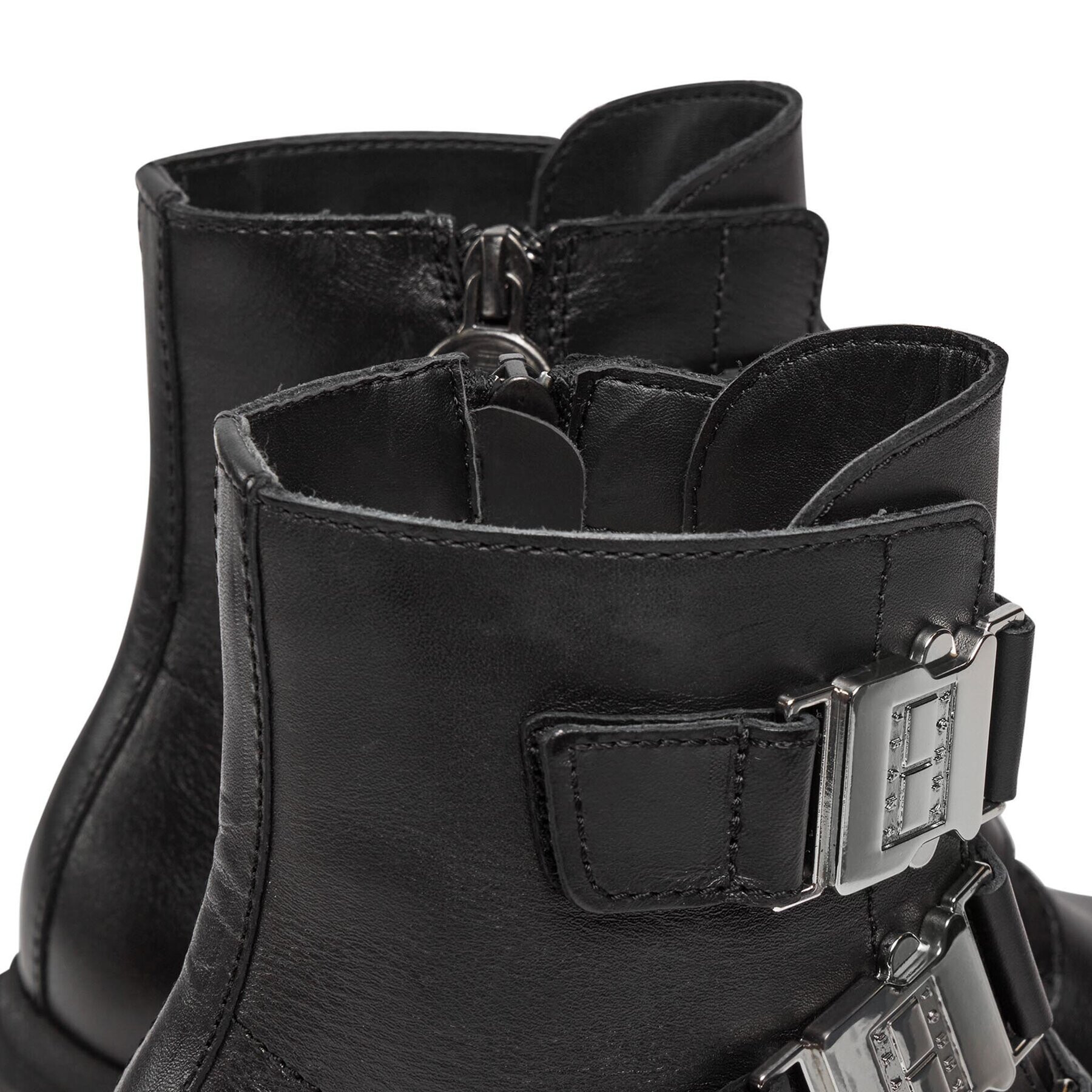 Tommy Jeans Polokozačky Tjw Chunky Boot Hardware EN0EN02443 Černá - Pepit.cz