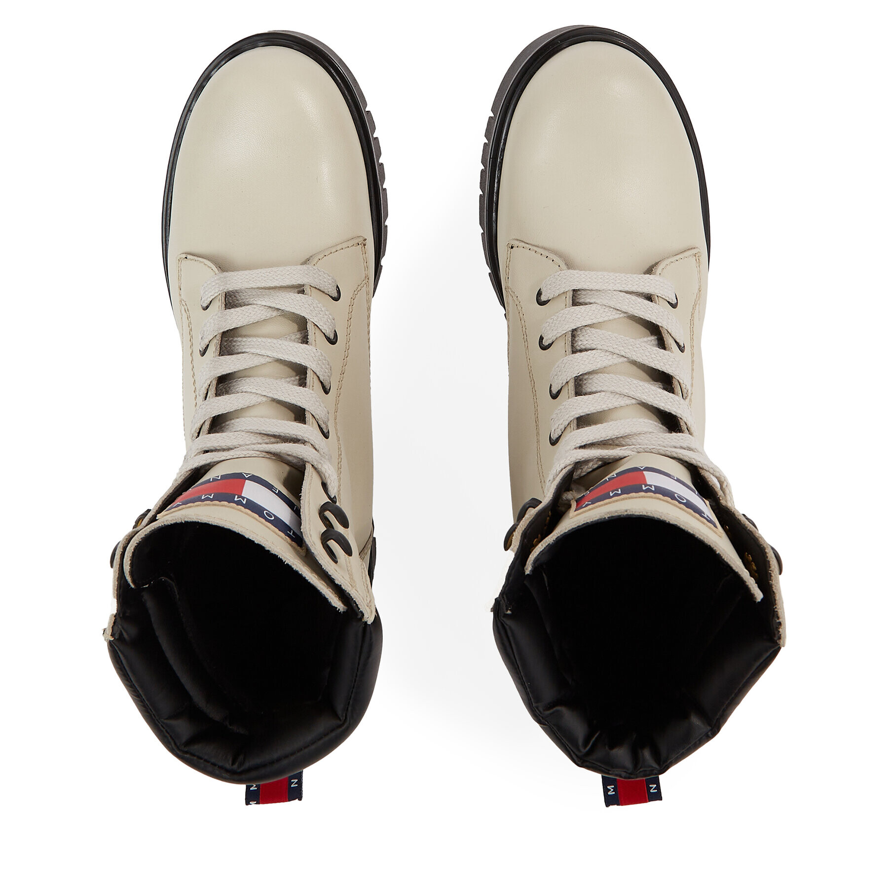 Tommy Jeans Polokozačky Tjw Lace Up Boot EN0EN02314 Béžová - Pepit.cz