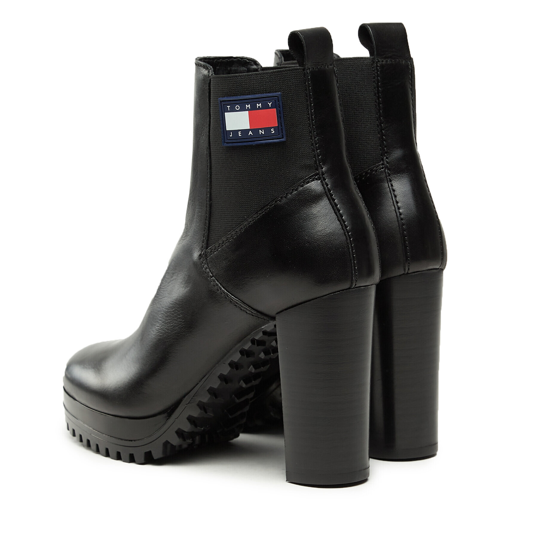 Tommy Jeans Polokozačky Tjw New Ess High Heel Boot EN0EN02439 Černá - Pepit.cz