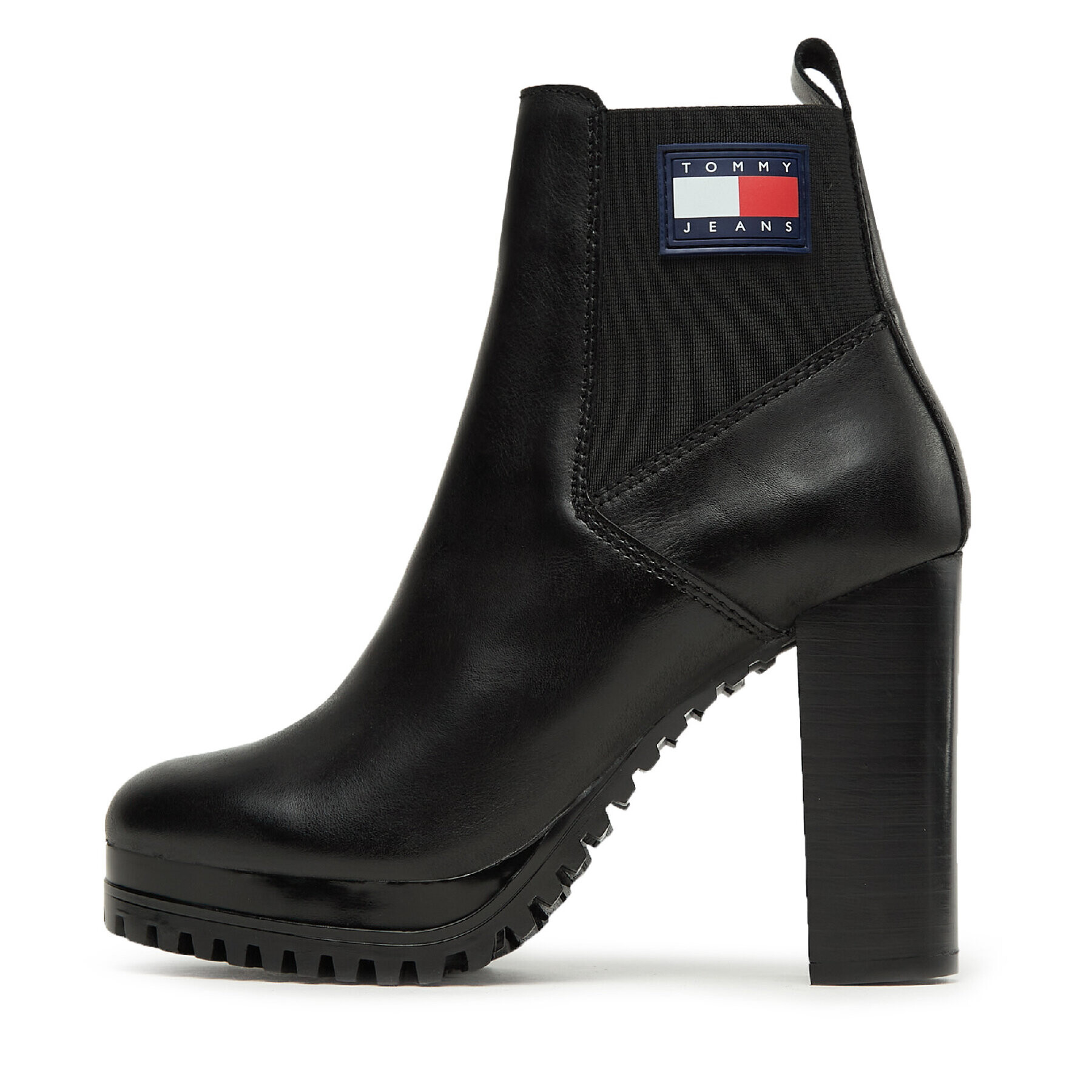 Tommy Jeans Polokozačky Tjw New Ess High Heel Boot EN0EN02439 Černá - Pepit.cz