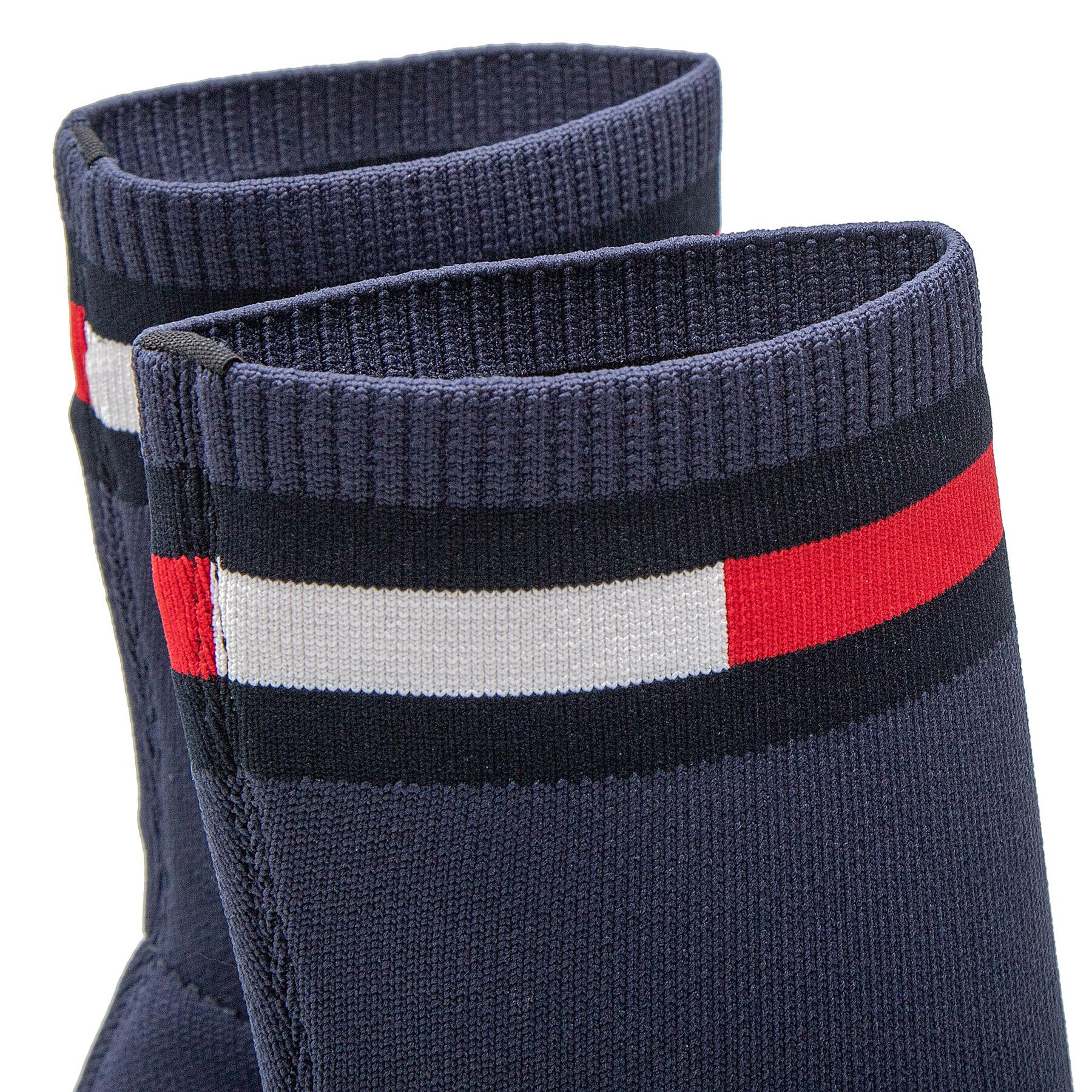 Tommy Jeans Polokozačky Water Resistent Knitted Boot EN0EN01914 Tmavomodrá - Pepit.cz