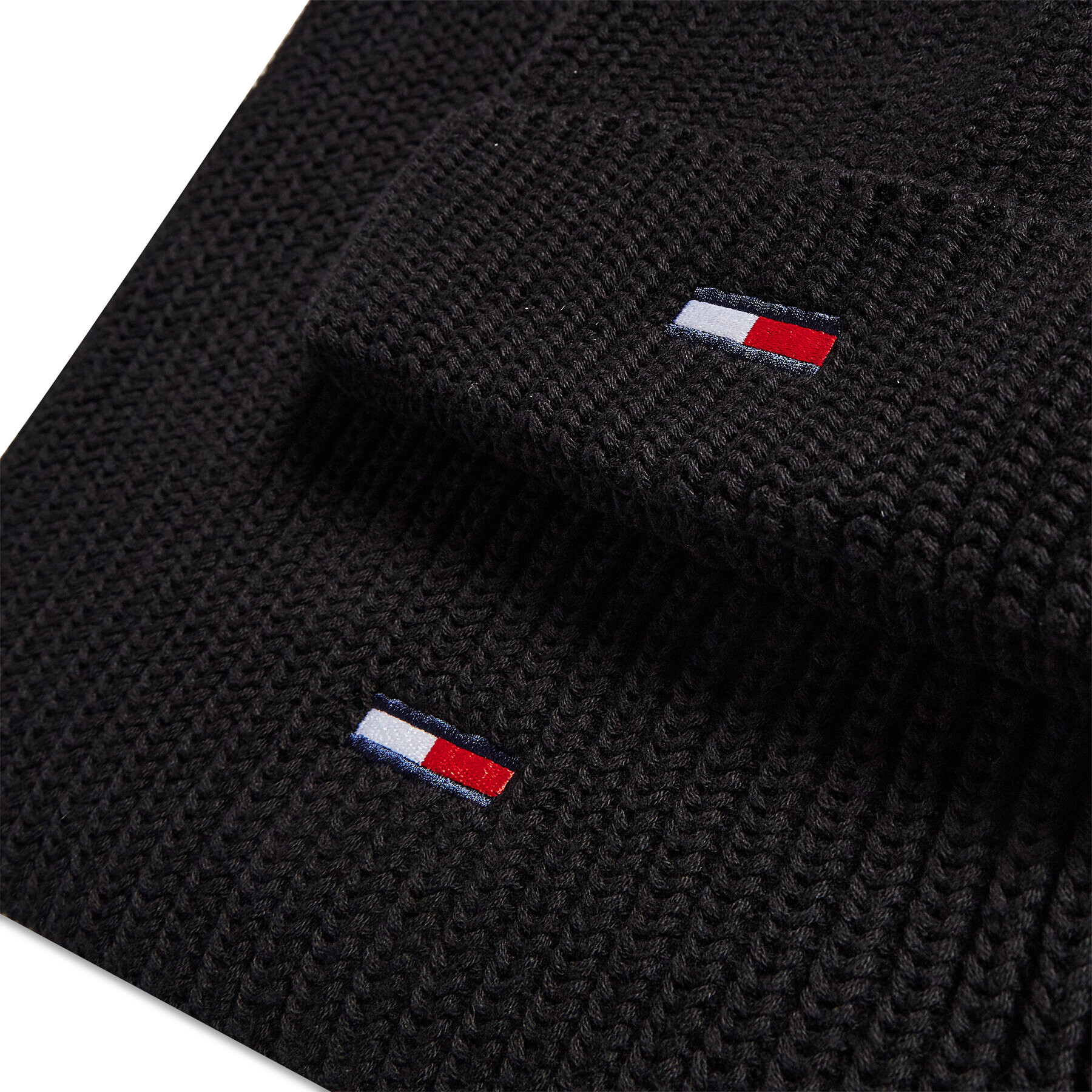 Tommy Jeans Sada čepice a šál TJM Scarf And Beanie Gp AM0AM08344 Černá - Pepit.cz